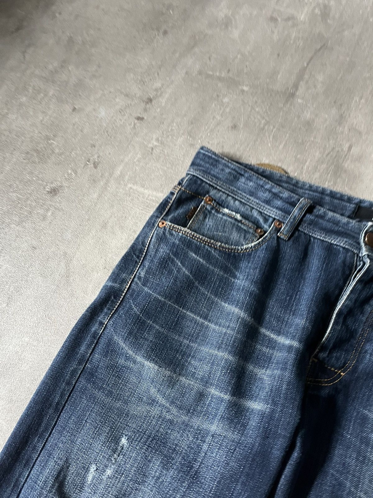 Raf Simons × Raf by Raf Simons Raf by Raf Simons distressed jeans very rare navy Size US 32 / EU 48 - 7 Thumbnail