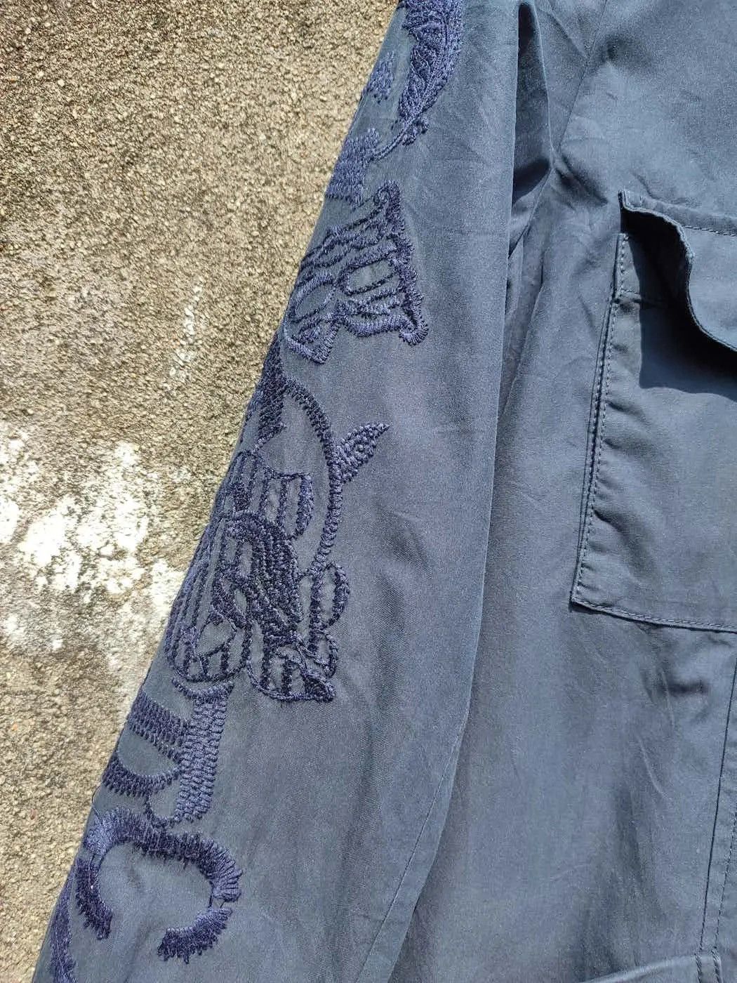 Designer LIST Utility Field Jacket Korean Designer Embroidered Sleeve Size US M / EU 48-50 / 2 - 5 Thumbnail