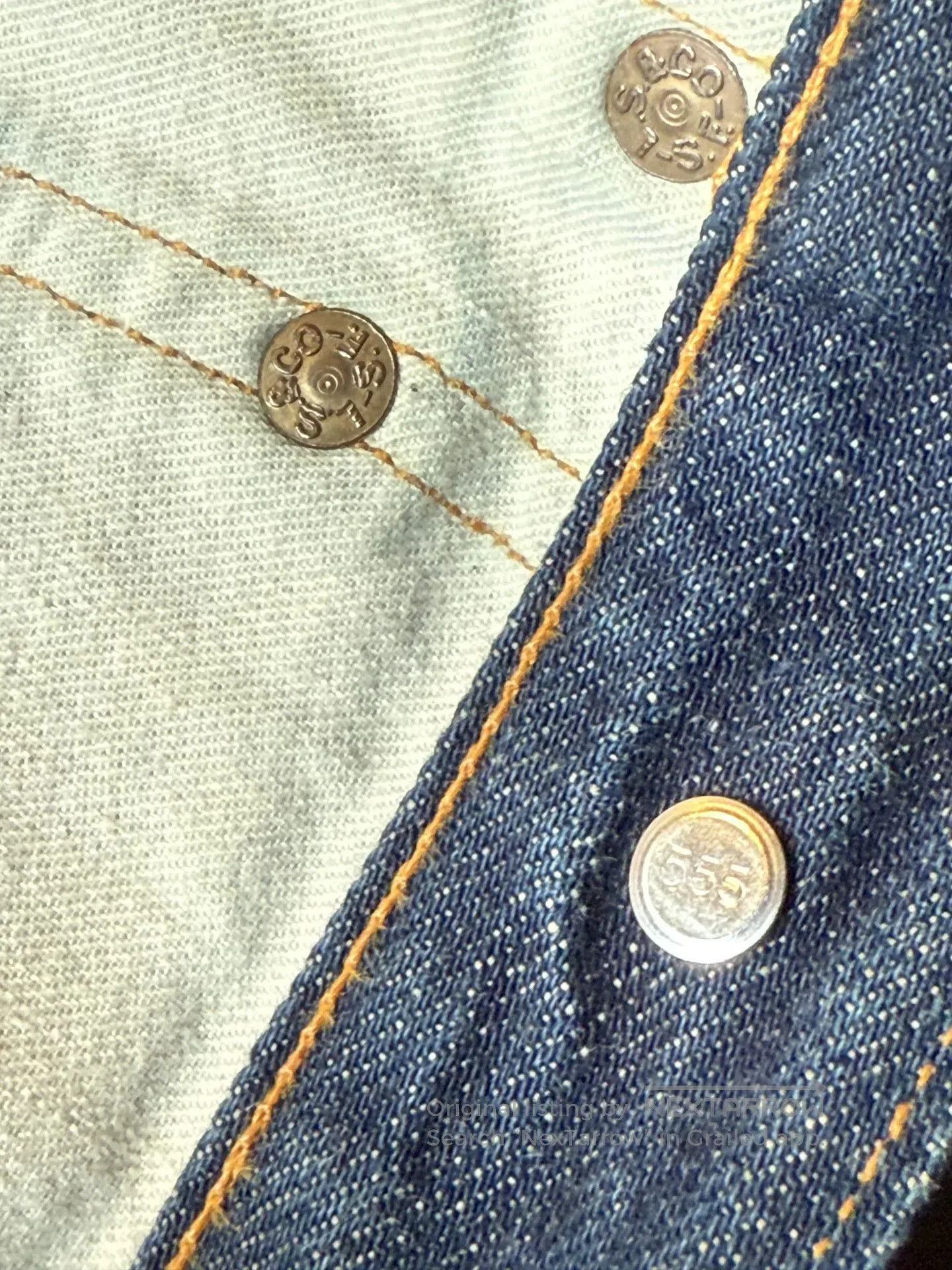 LVC LVC 201 555 Factory Copper Button Selvedge. Size US 32 / EU 48 - 6 Thumbnail