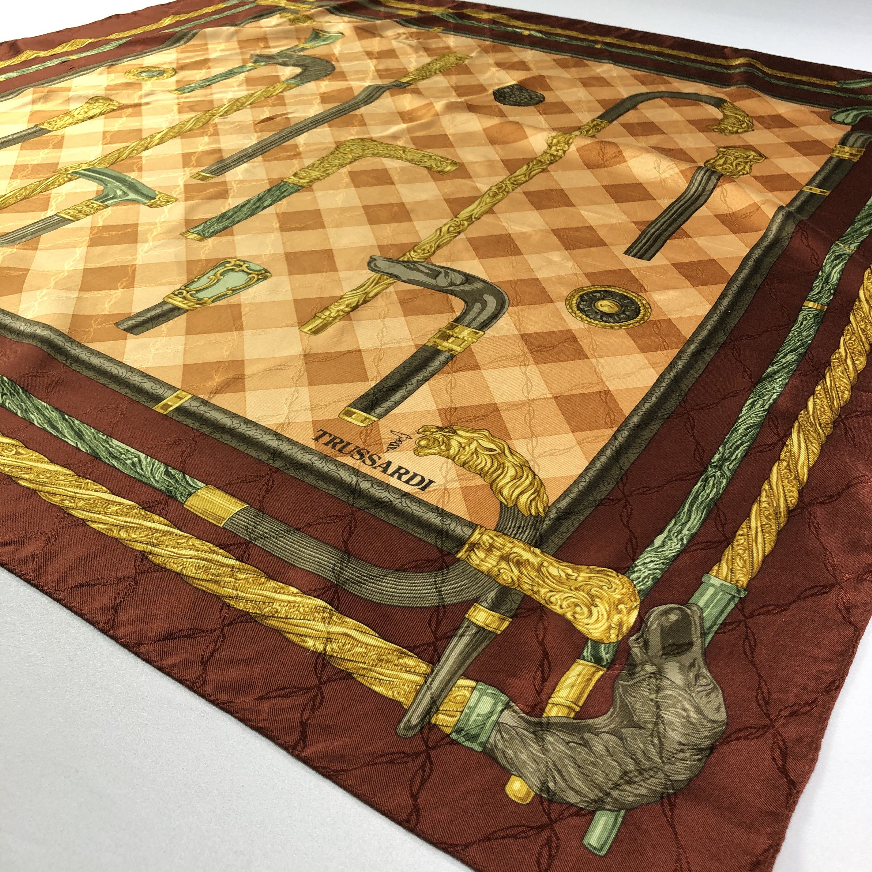 Trussardi Vintage Trussardi Silk Scarf Size ONE SIZE - 6 Thumbnail