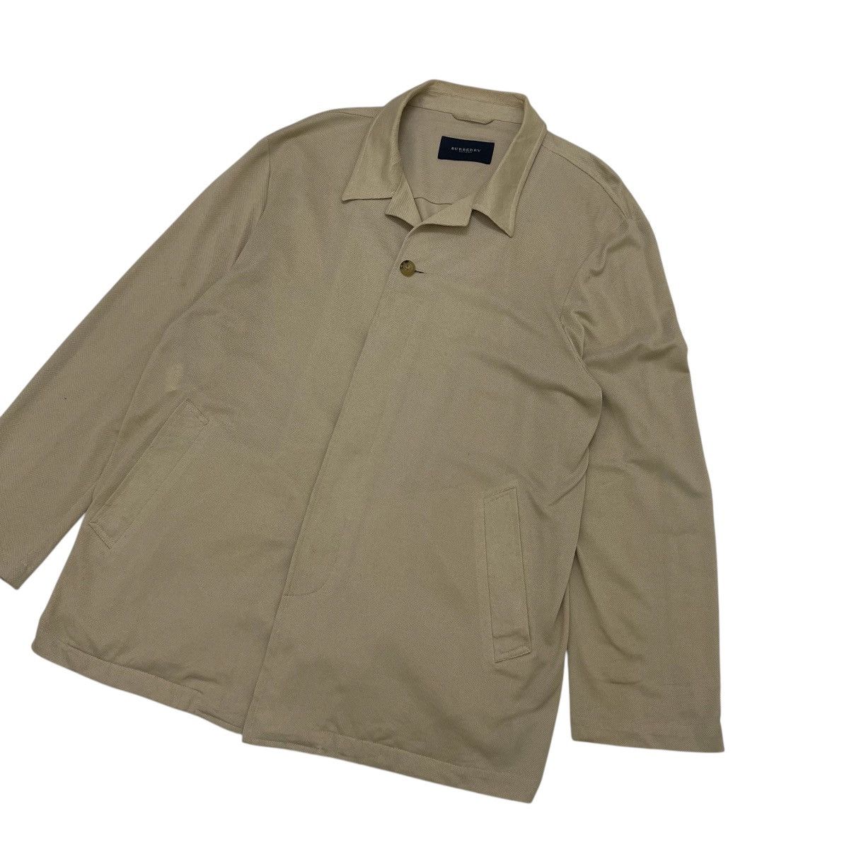 Burberry Vintage Burberry Linen Button Jacket Size US XL / EU 56 / 4 - 4 Thumbnail