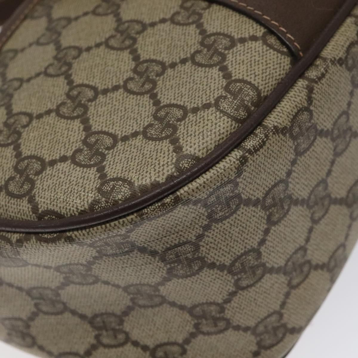 Gucci GUCCI GG Supreme Web Sherry Line Bag Pvc Beige Gold 89 02 Size ONE SIZE - 12 Thumbnail