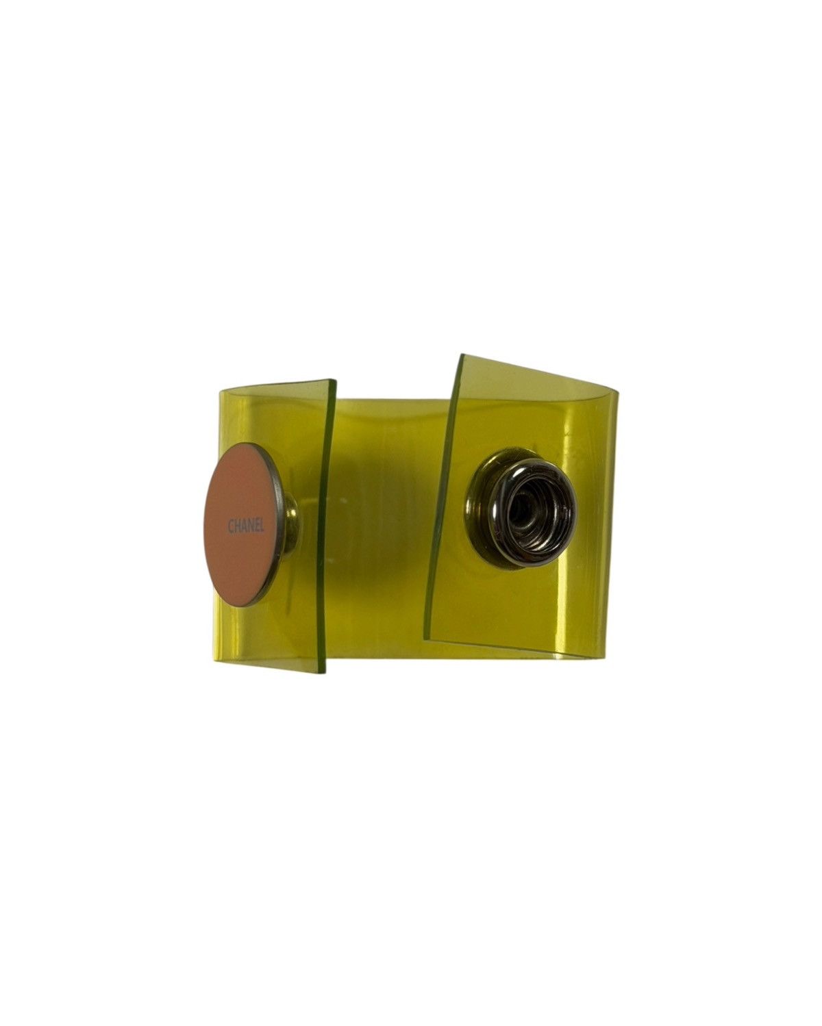Dior CHANEL Vintage Transparent Vinyl Logo Ring Size ONE SIZE - 4 Thumbnail