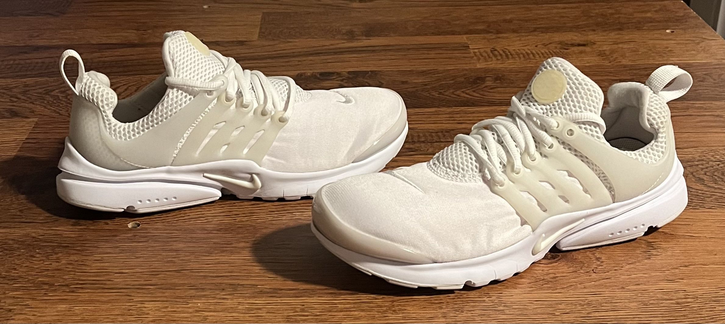 Nike Nike Air Presto Triple White Sneakers Size US 7 / EU 40 - 1 Thumbnail