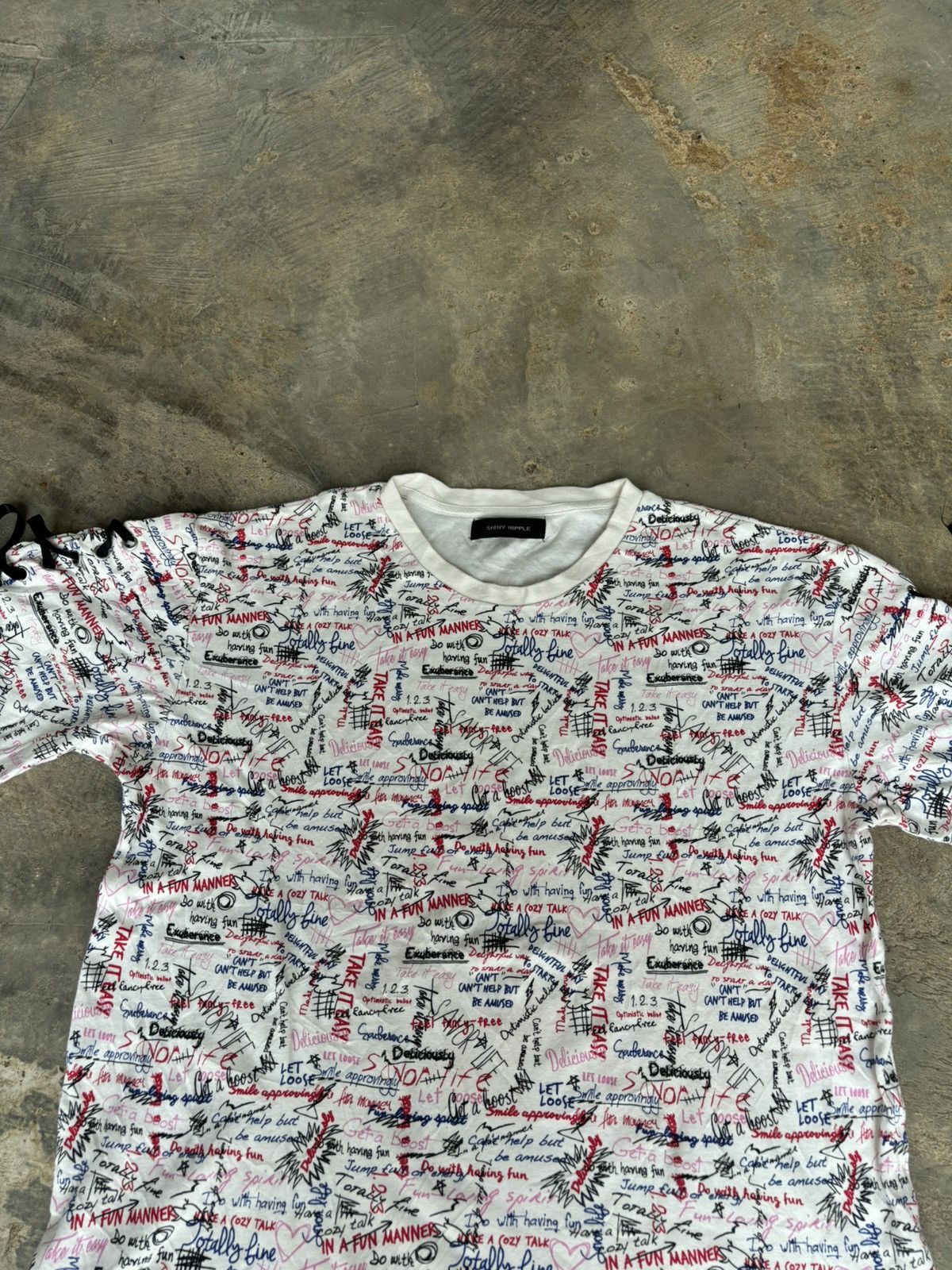 Hysteric Glamour × Japanese Brand Y2k Shinky Ripple Full Print Tshirt Size US M / EU 48-50 / 2 - 2 Thumbnail