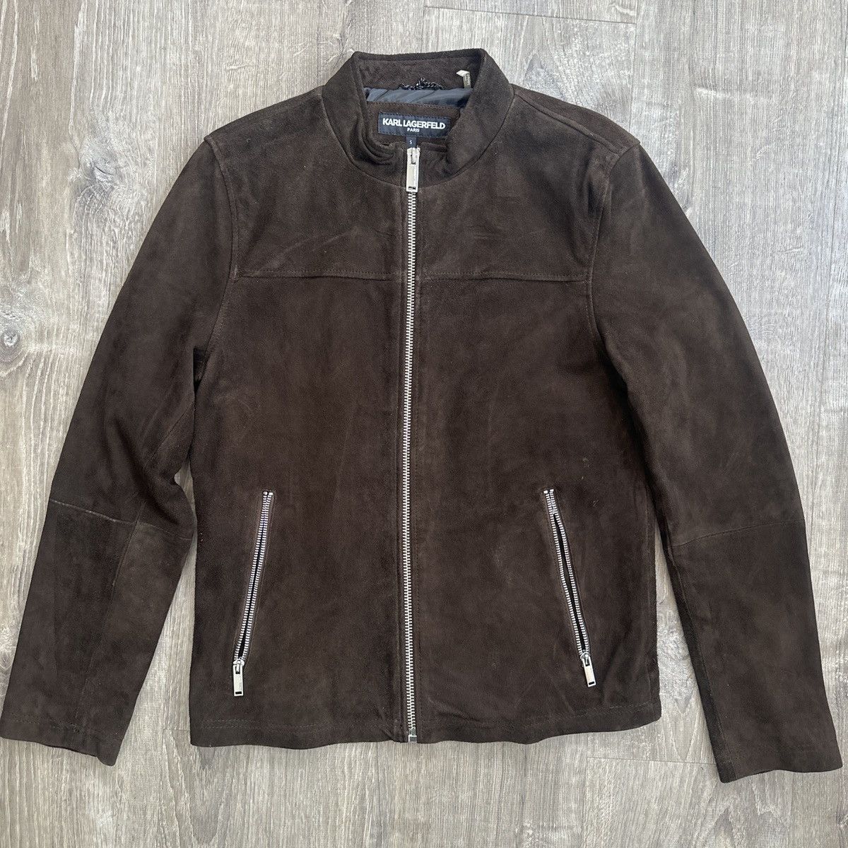 Karl Lagerfeld Karl Lagerfeld Paris Brown Suede Leather Jacket Size US S / EU 44-46 / 1 - 1 Thumbnail