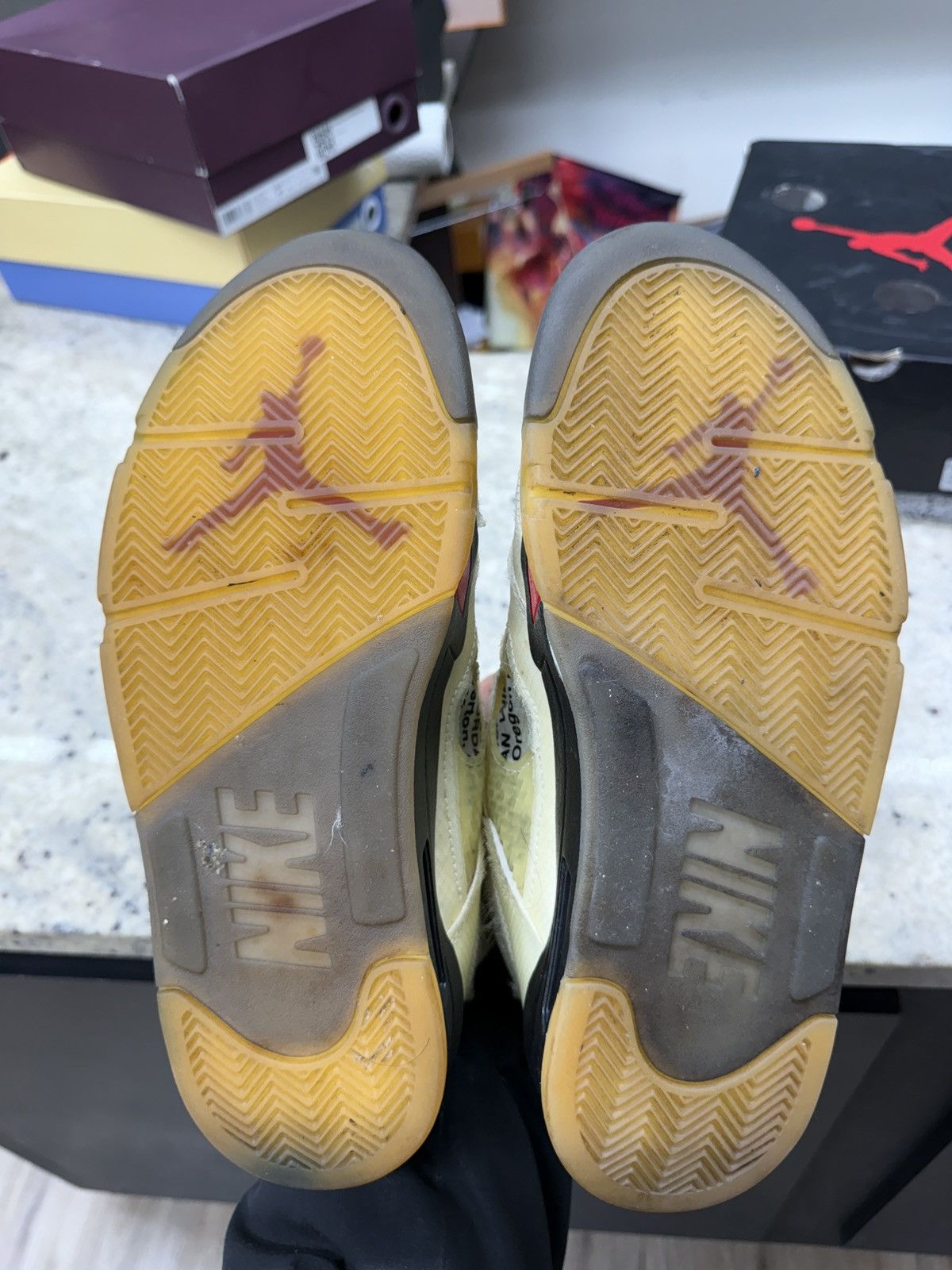 Off-White Jordan 5 Retro Off White Sail Size US 9.5 / EU 42-43 - 5 Thumbnail