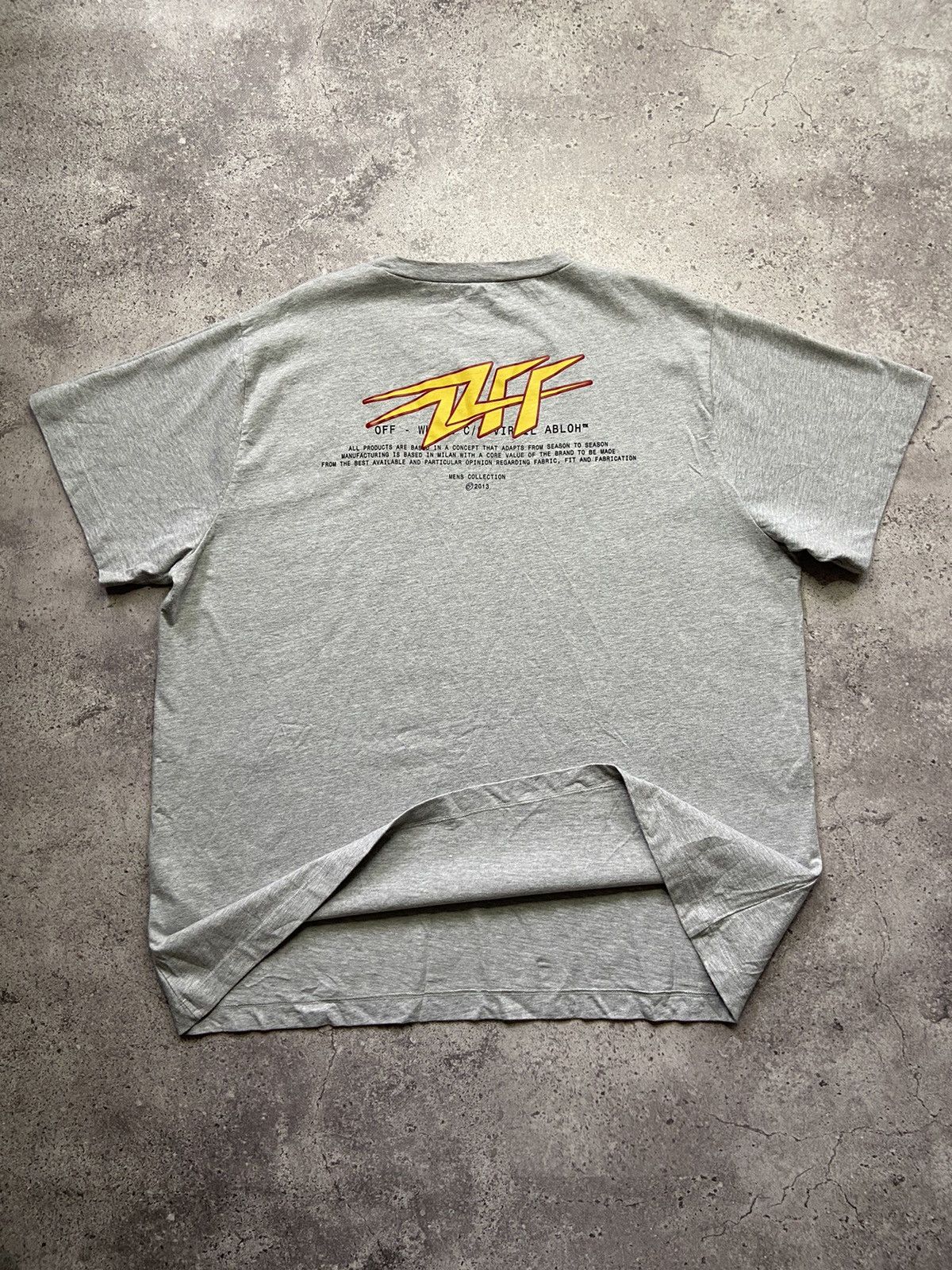 Off-White Off White Pivot Black Thunder Short Sleeve T-Shirt Oversize Size US M / EU 48-50 / 2 - 1 Thumbnail