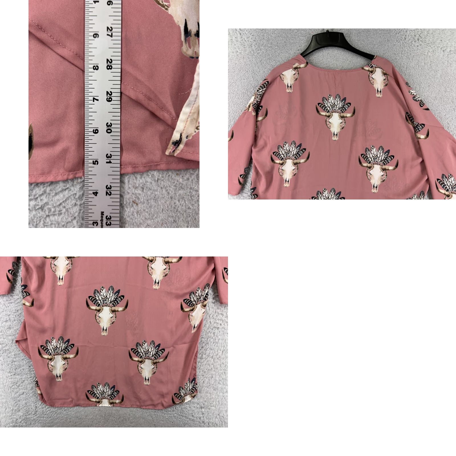 Native Dream Catcher Peach Love Shirt Womens Small Pink Southwest Native Dream Catcher Wrap Polyester Size S / US 4 / IT 40 - 9 Thumbnail