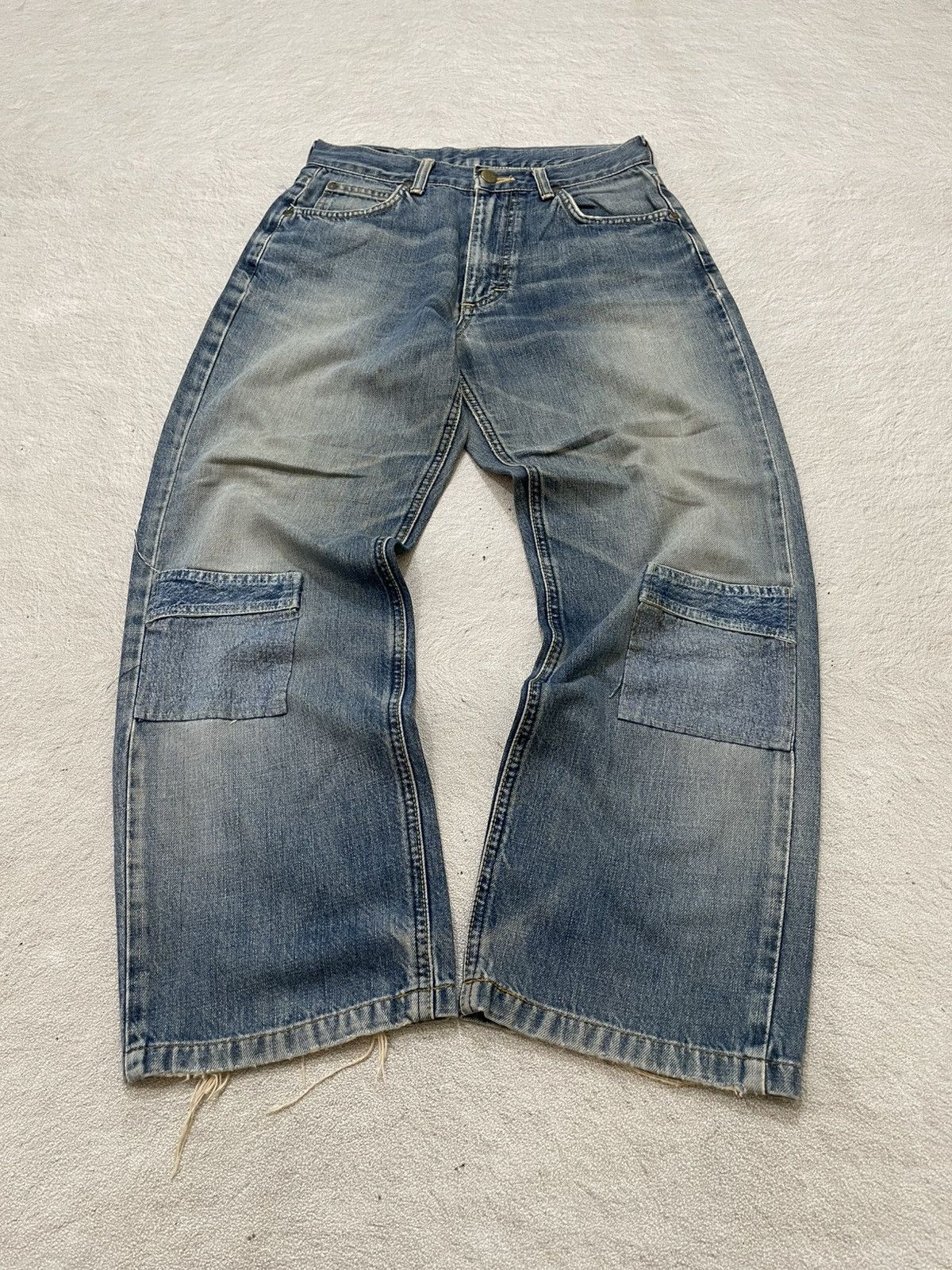 Japanese Brand 2000s Lee Rare Cargo Denim Dirty Washed Distressed if6was9 Size US 28 / EU 44 - 1 Thumbnail