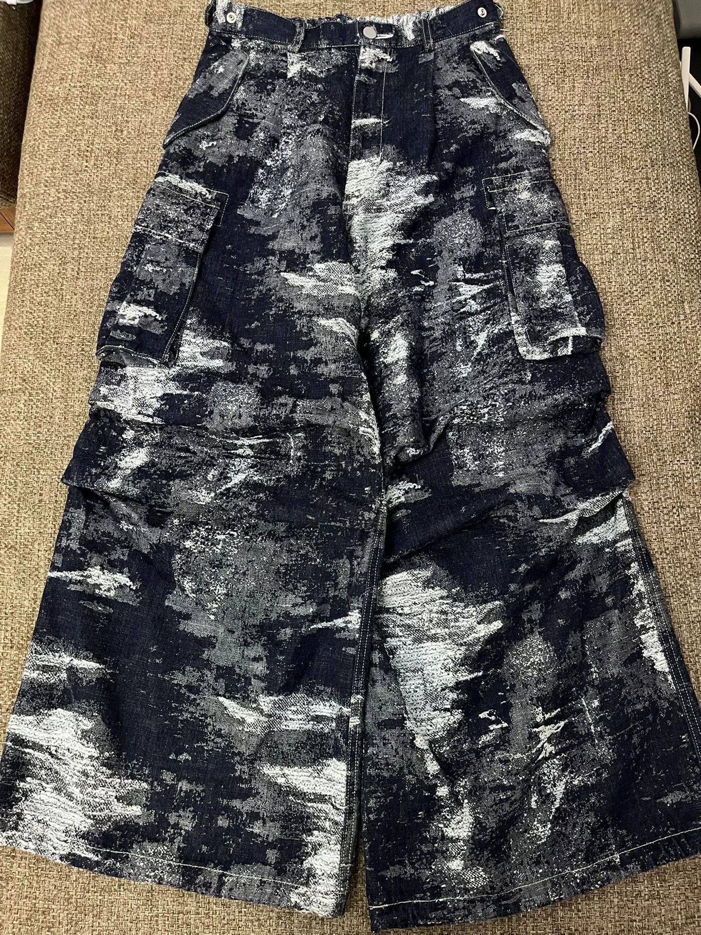 TAAKK TAAKK 23AW Distressed Denim Flared Pants Size US 28 / EU 44 - 1 Thumbnail