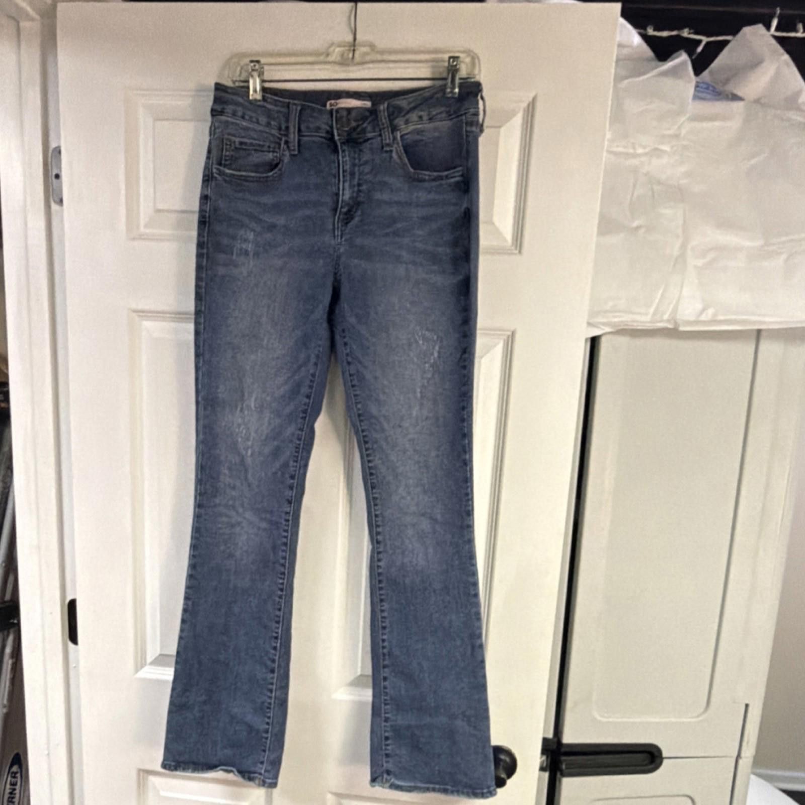 Anti Social Social Club SO Bootcut Blue Denim Jeans Medium Wash Juniors Size 11 Size 32" / US 10 / IT 46 - 1 Thumbnail