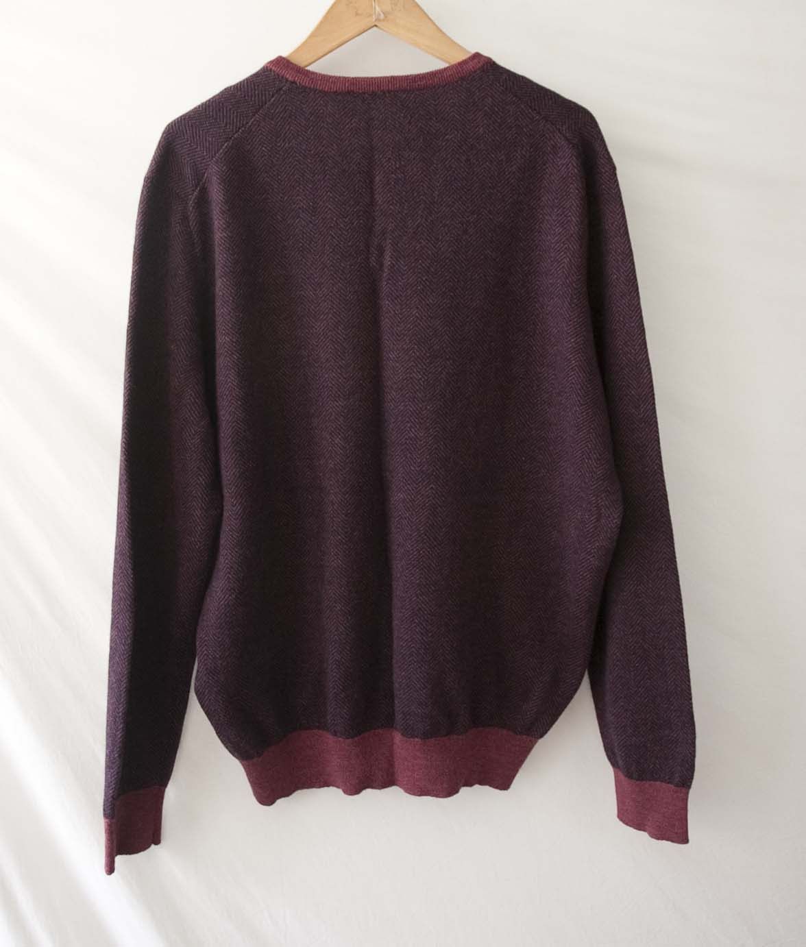 Gran Sasso Gran Sasso Virgin Wool Sweater Size 56 /XL /XXL Herringbone Size US XL / EU 56 / 4 - 7 Thumbnail