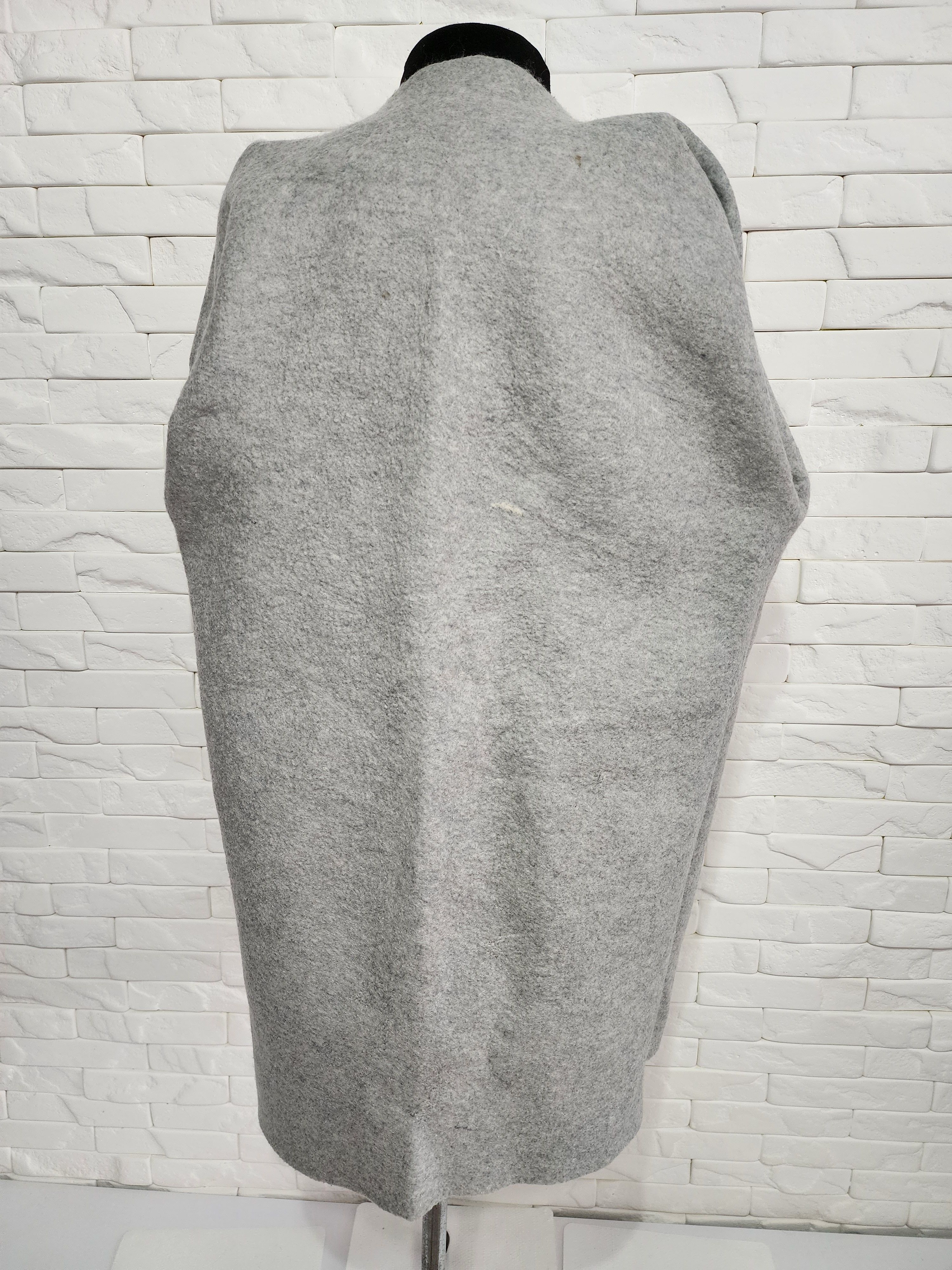 Handmade Women's coat made of felted genuine wool and silk. Size XL / US 12-14 / IT 48-50 - 9 Thumbnail