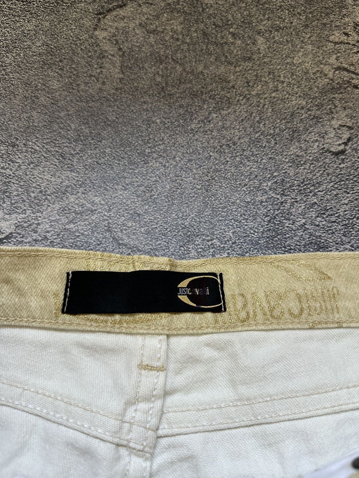 Just Cavalli Vintage Just Cavalli Monogram Mens Gold Jeans Pants Size 28 Size US 28 / EU 44 - 3 Thumbnail