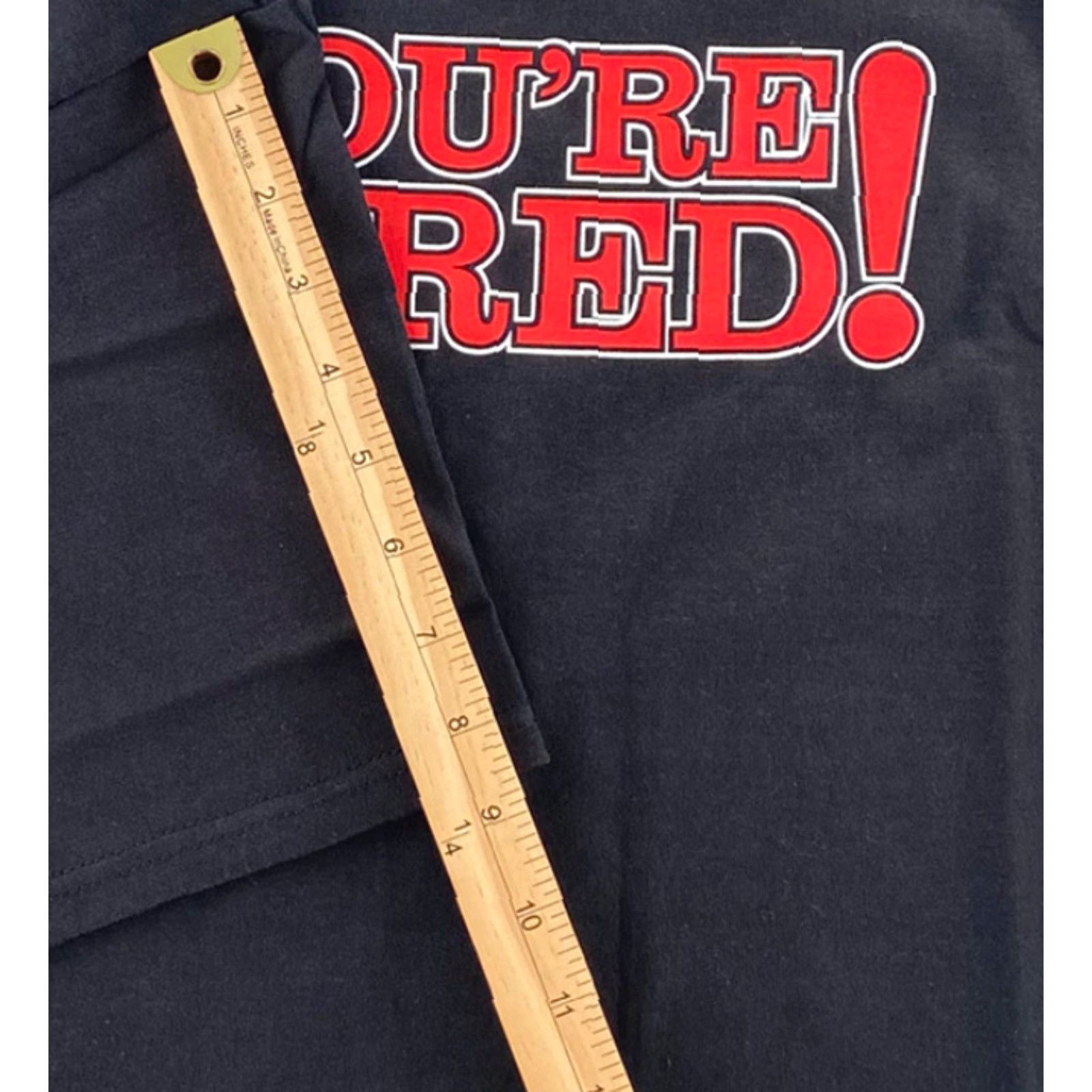 Delta VINTAGE Donald Trump You're Fired TV Show Shirt Adult 2XL Black Graphic Tee Men Size US XXL / EU 58 / 5 - 6 Thumbnail