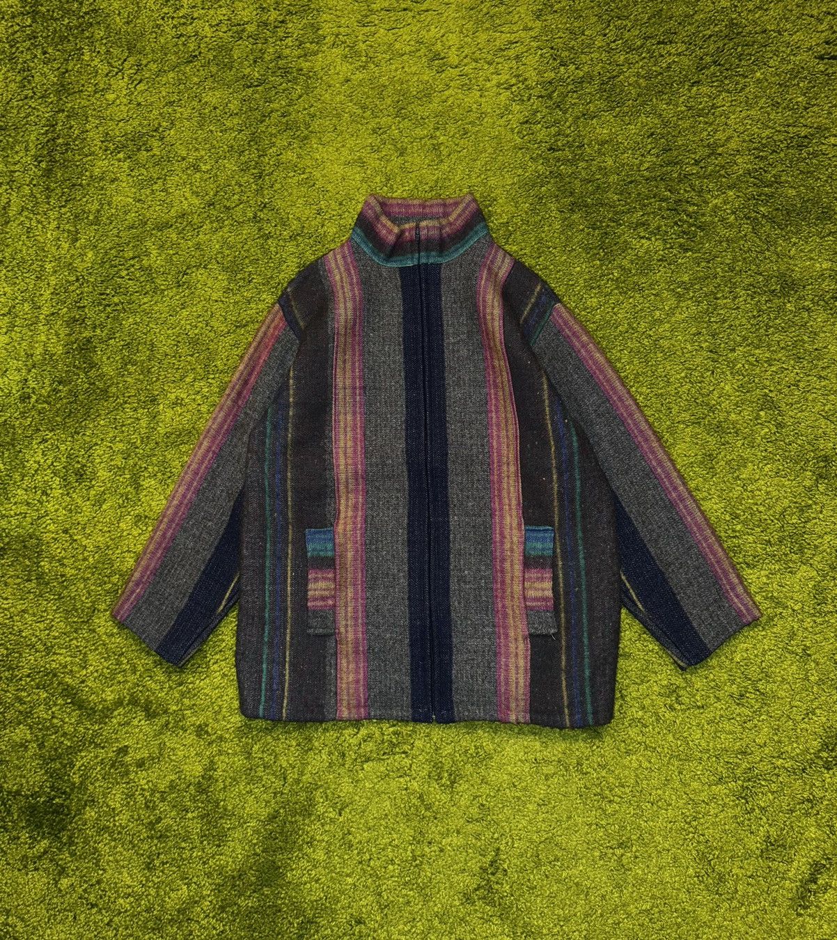 Designer × Vintage 🇬🇧 Rock Mills Wales 1990s vintage wool coloured plaid jacket Size M / US 6-8 / IT 42-44 - 1 Thumbnail