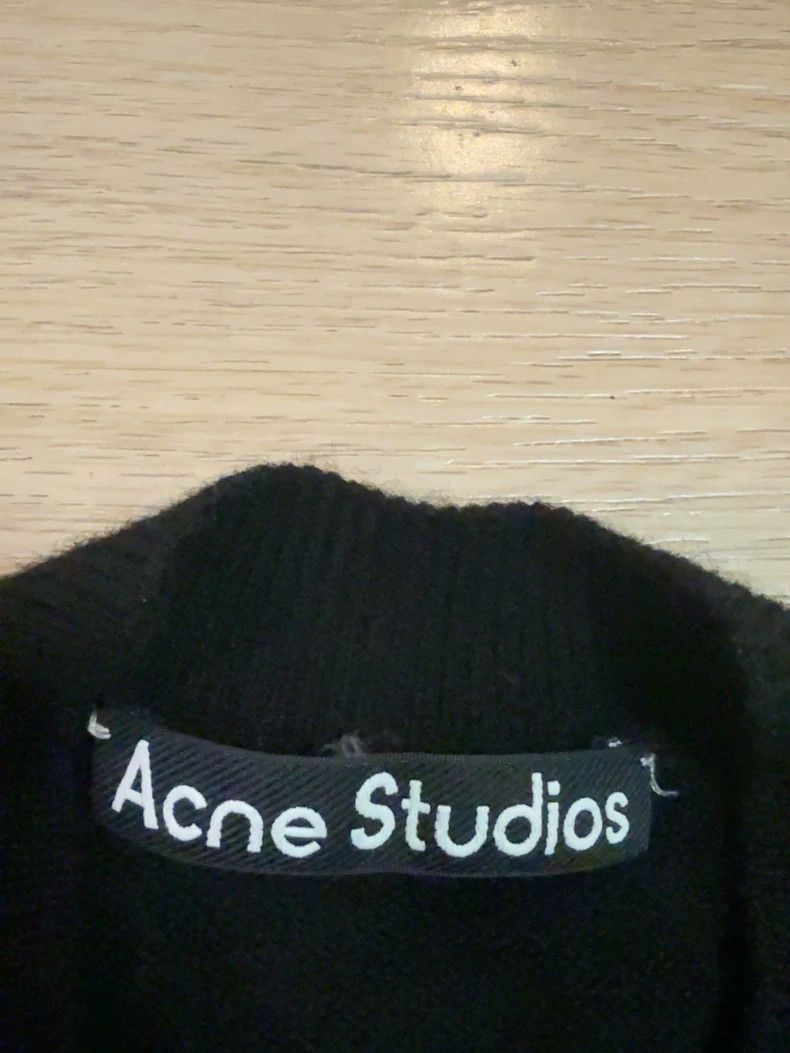 Acne Studios Acne Studios Black smiling wool cardigan Size US XXS / EU 40 - 3 Thumbnail