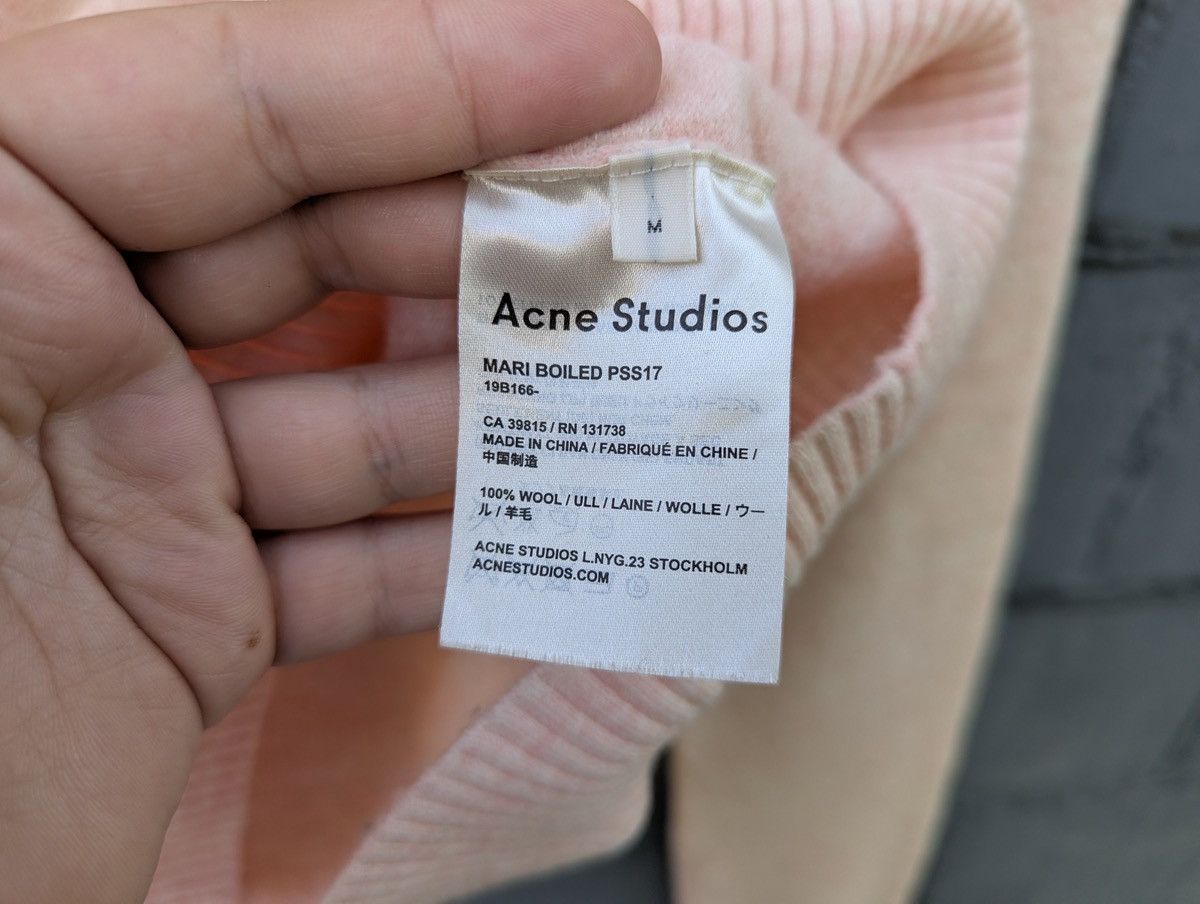 Acne Studios Acne Studios Sweater Baby Pink Wool Mari Boiled Size M / US 6-8 / IT 42-44 - 5 Thumbnail