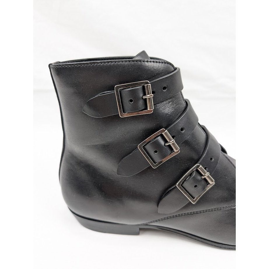 Saint Laurent Paris o1rshd1 Q:5 / Goth 15 Boots in Nero Size US 8 / EU 41 - 4 Thumbnail