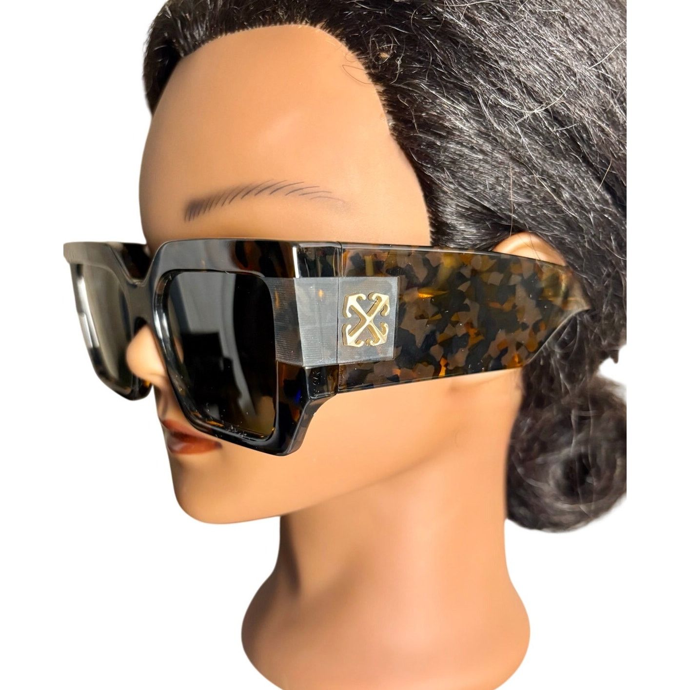 Off-White NEW Off-White Unisex Sunglasses - Dover, Havana Green. Size ONE SIZE - 4 Thumbnail