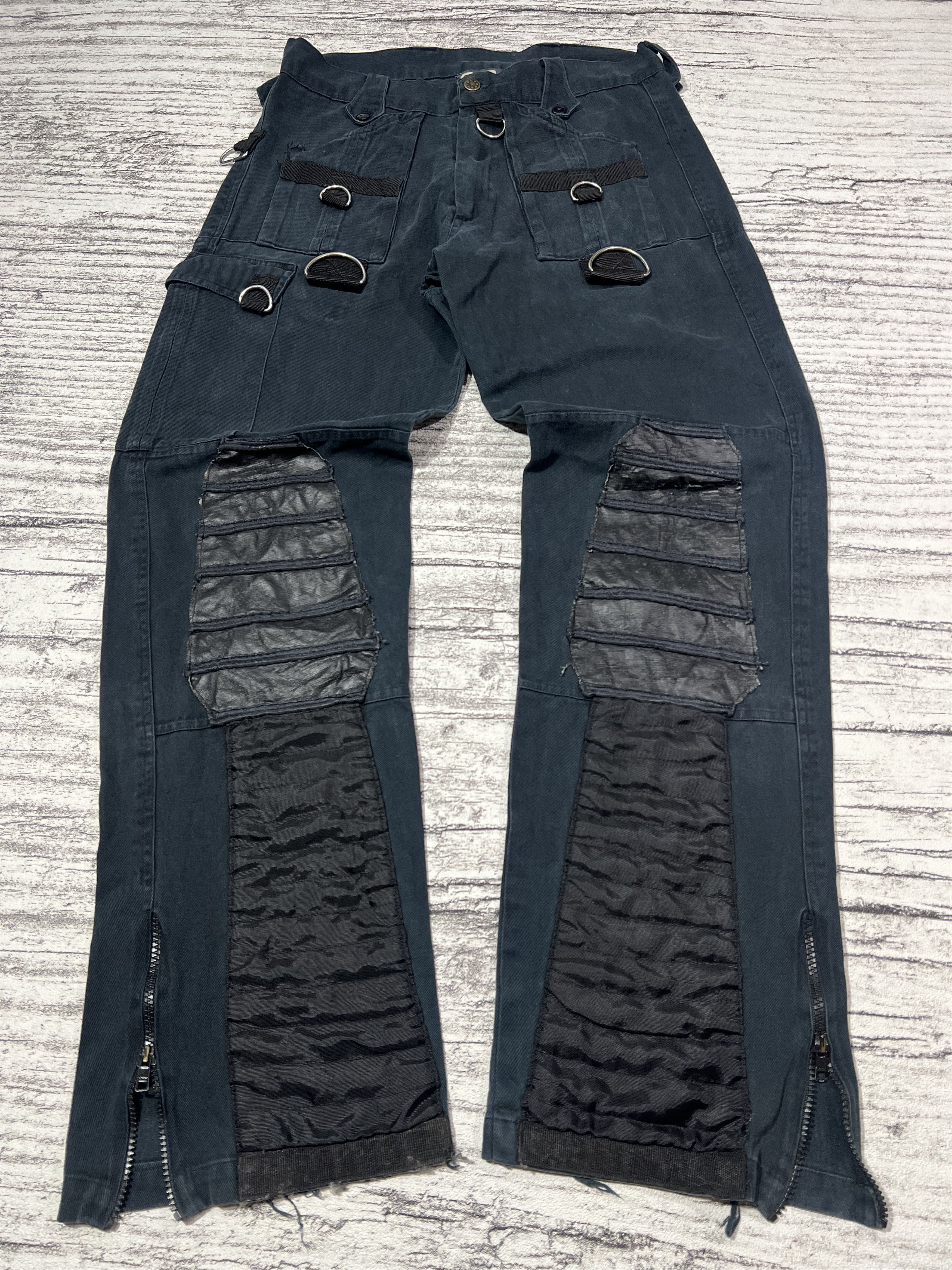 Japanese Brand 2000s Archival Hysteric Punk Biker Bootcut Flare y2k Ifsix Size US 31 - 1 Thumbnail