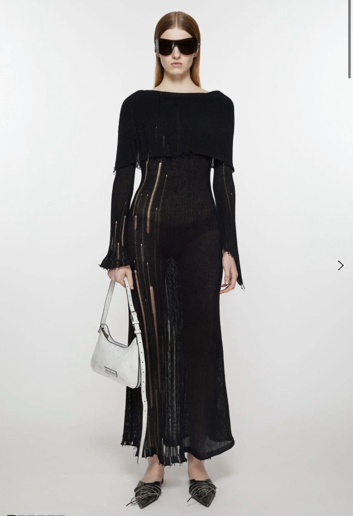Acne Studios Acne Studios Open Knit Dress Size S / US 4 / IT 40 - 1 Thumbnail