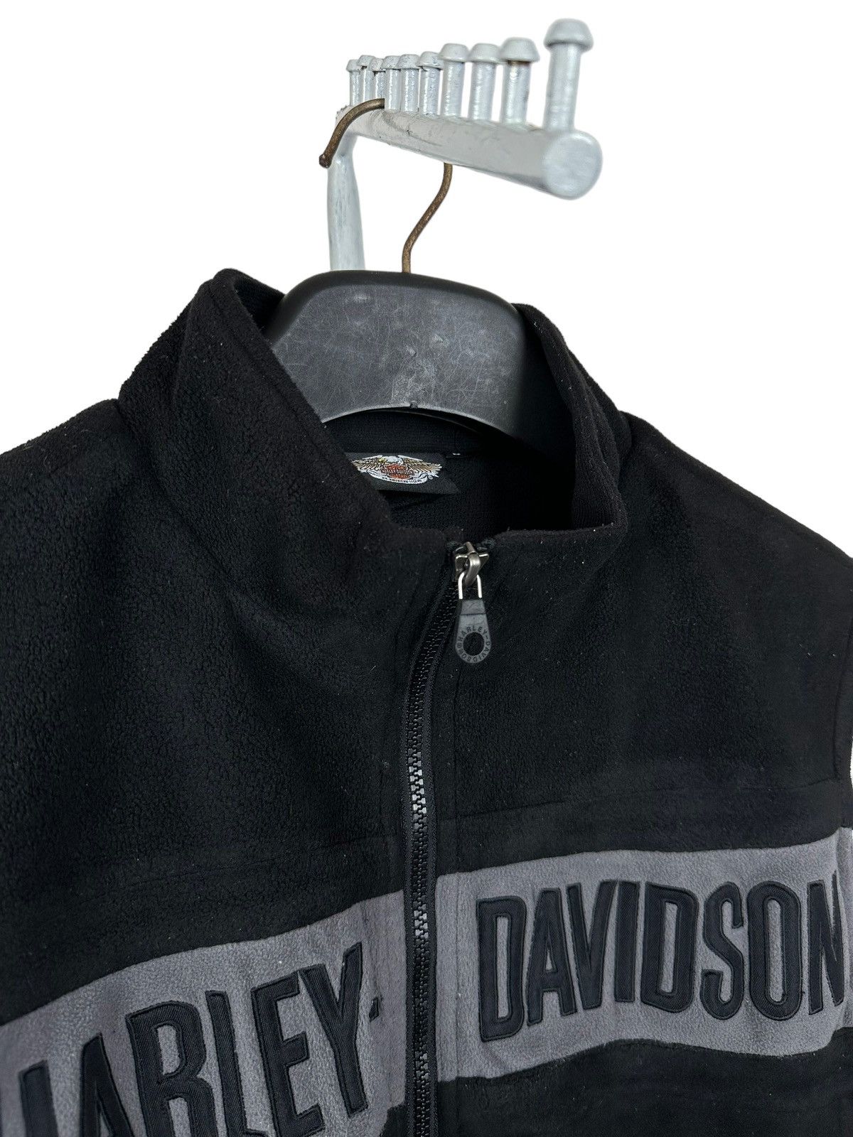 Harley Davidson × Warren Lotas Harley Davidson Fleece Sleeveless Size US L / EU 52-54 / 3 - 10 Thumbnail
