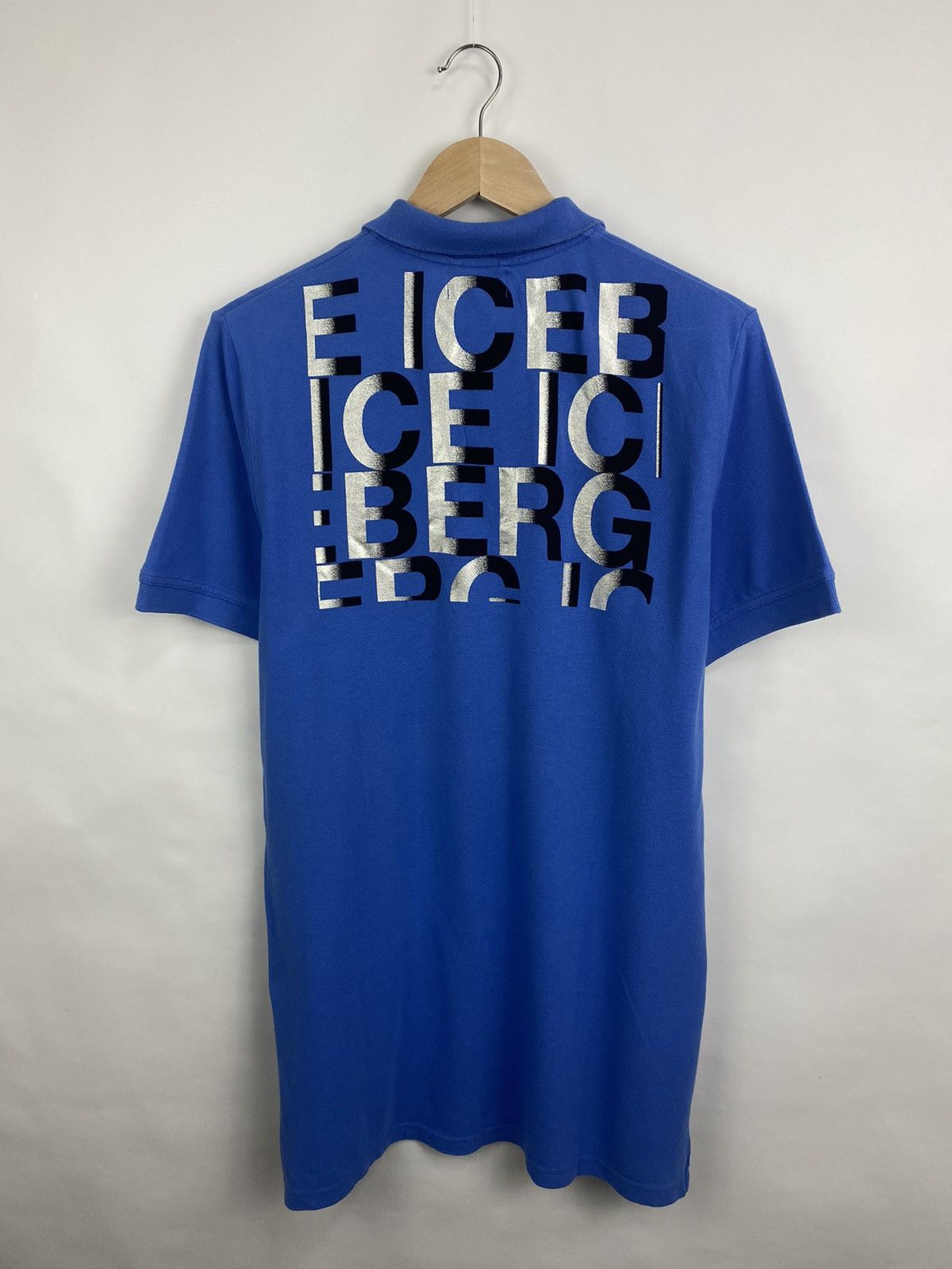 Iceberg 🇺🇸 Vintage 90s Iceberg Polo T-Shirt Rare Retro Hype Y2K Size US M / EU 48-50 / 2 - 3 Thumbnail