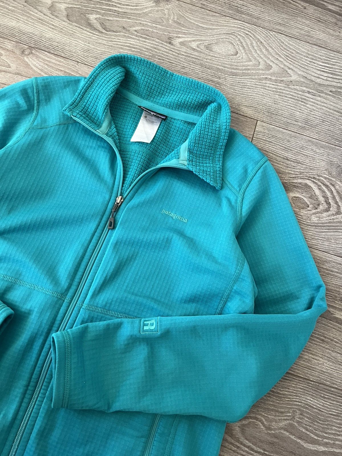 Patagonia Polartec Gorpcore Knit Logo USA Fleece Zip Sweater