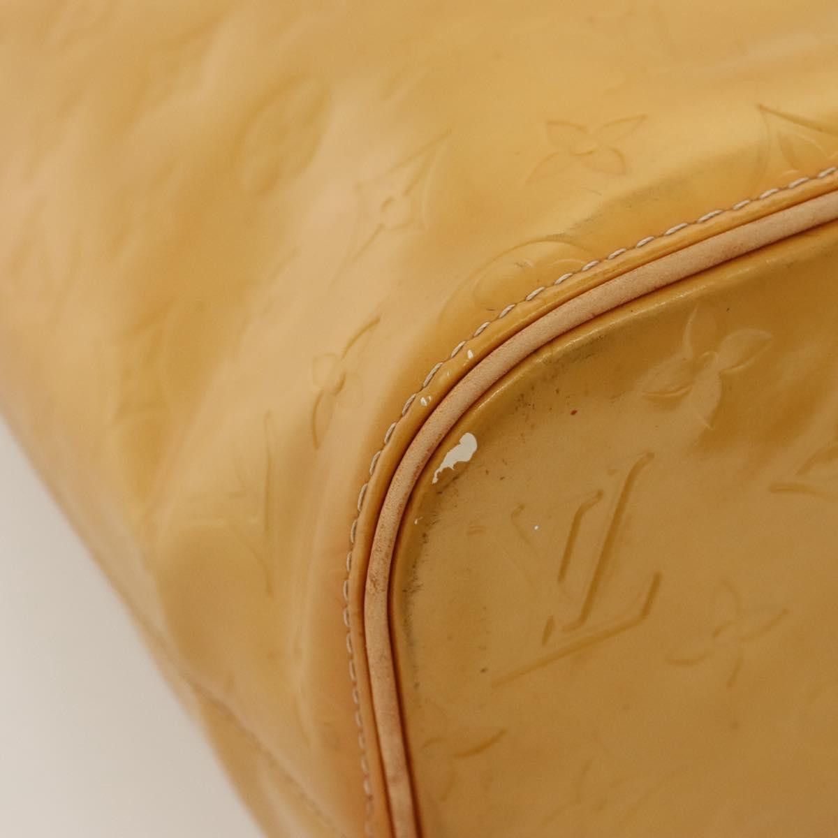 Louis Vuitton LOUIS VUITTON Monogram Vernis Houston Hand Bag Beige M91004 Size ONE SIZE - 14 Thumbnail