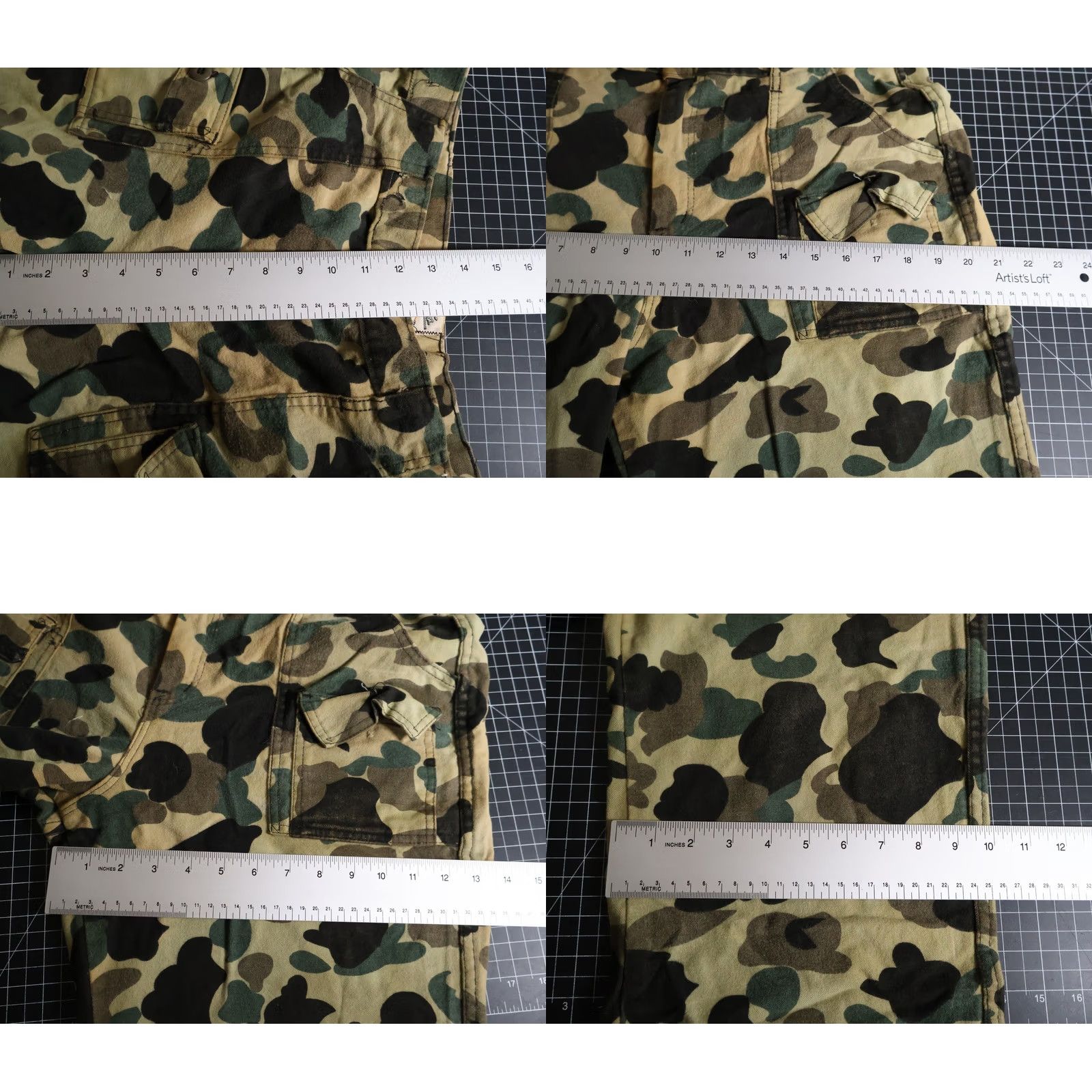 Vintage VINTAGE Cabela's Camouflage Flannel Pants Mens 34 x 27 Frogskin 80s 90s Cargo Workwear Regular Cotton Green"} Size US 34 / EU 50 - 9 Thumbnail