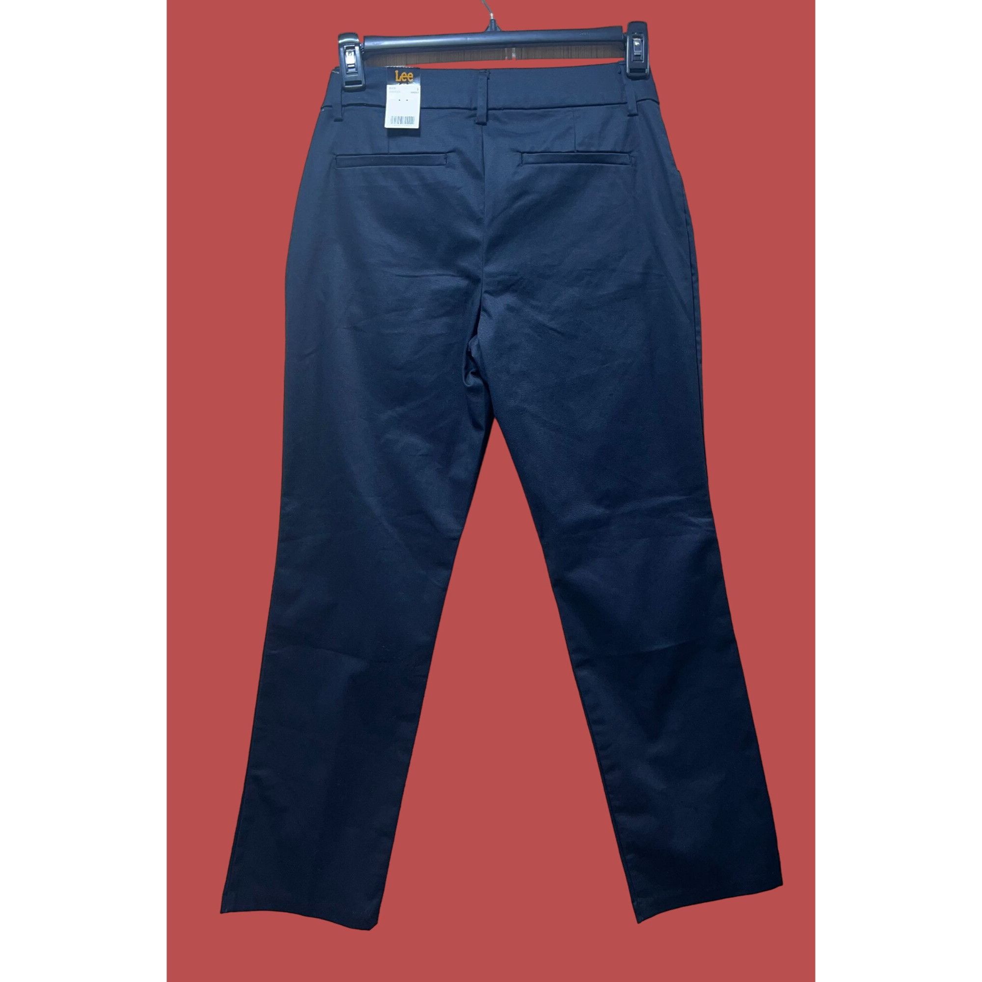 Lee Lee - Women's Wrinkle Free Relaxed Fit Straight Leg Pant - B Size 28" / US 6 / IT 42 - 5 Thumbnail