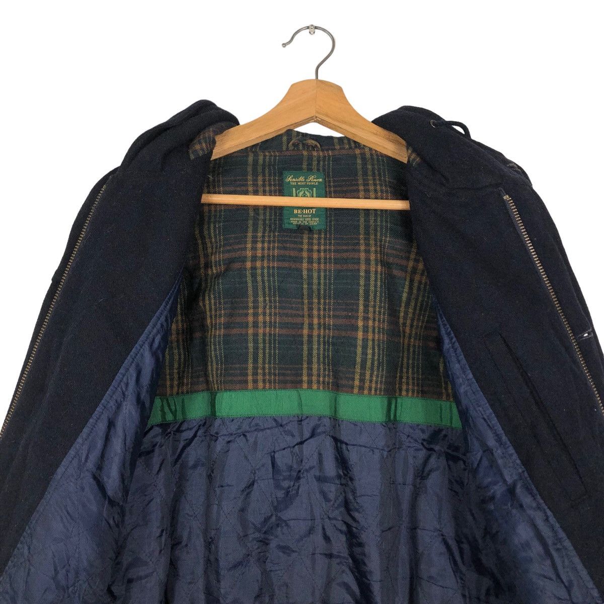 Issey Miyake 🔥Vintage Wool Bomber Jacket Be-Hot Blanket Lining Tartan Size US L / EU 52-54 / 3 - 14 Thumbnail