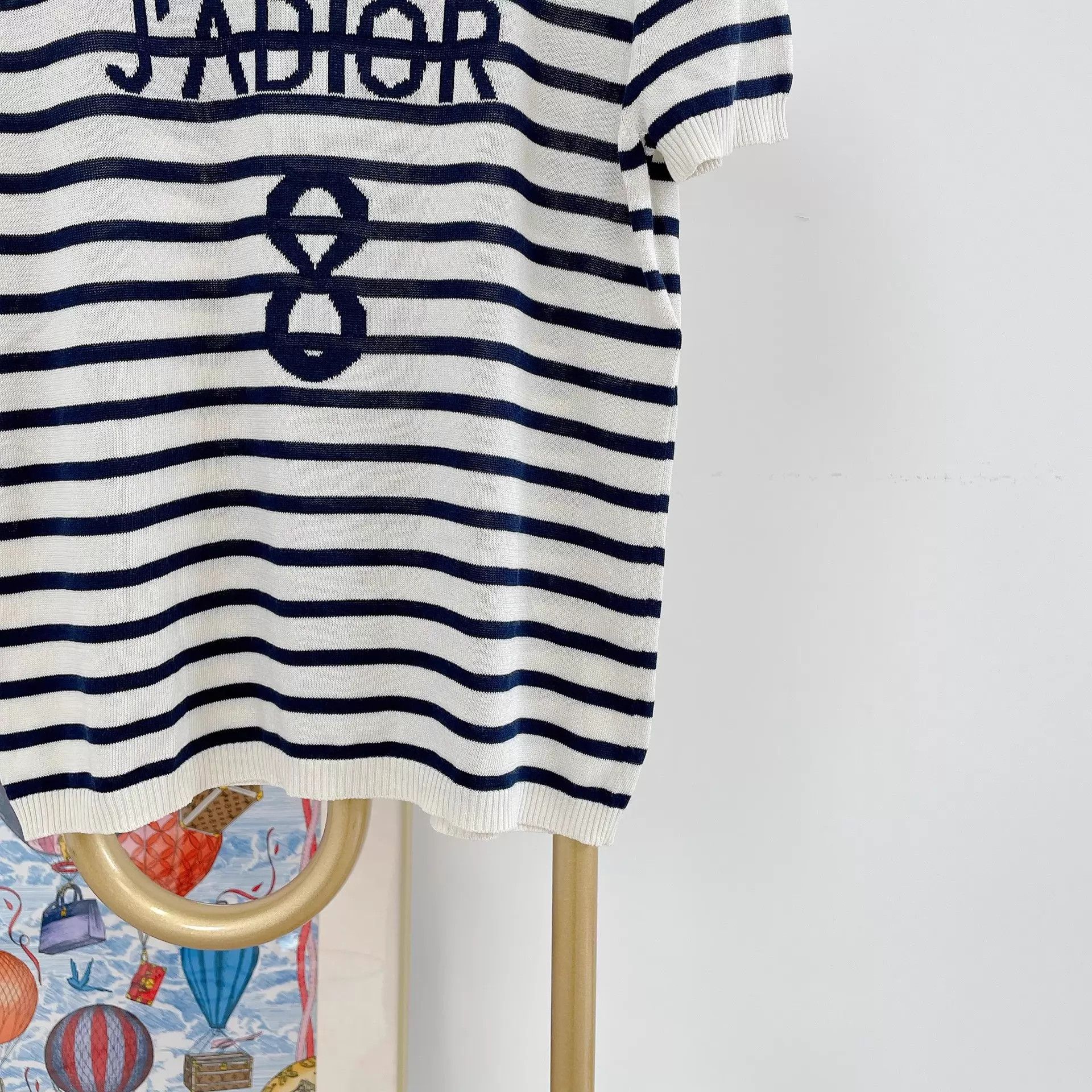 Dior Dior striped knit short-sleeve F38 Size S / US 4 / IT 40 - 4 Thumbnail