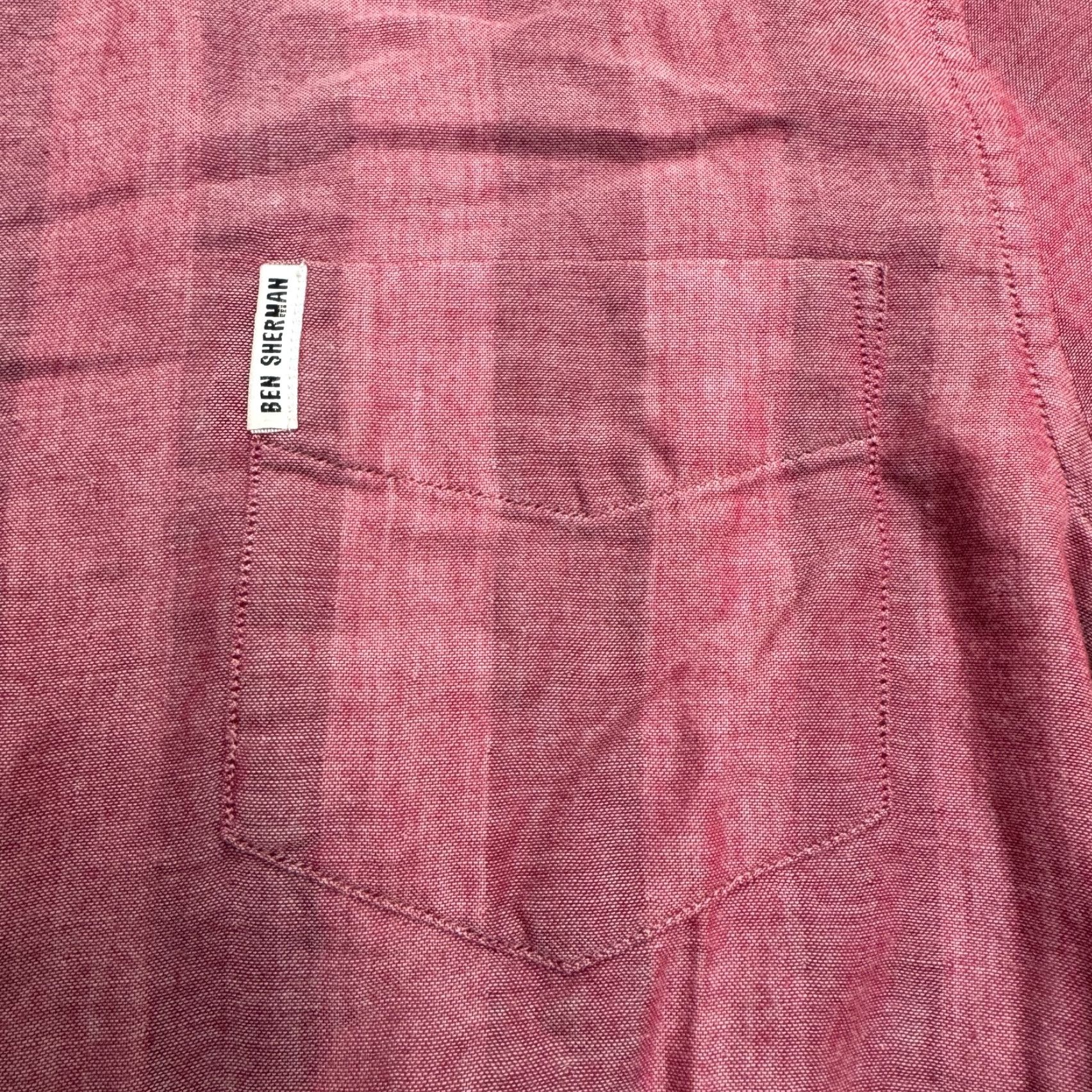 Ben Sherman VINTAGE Ben Sherman Shirt Mens XS Red Striped Cotton Short Sleeve Preppy Casual Size US XS / EU 42 / 0 - 5 Thumbnail