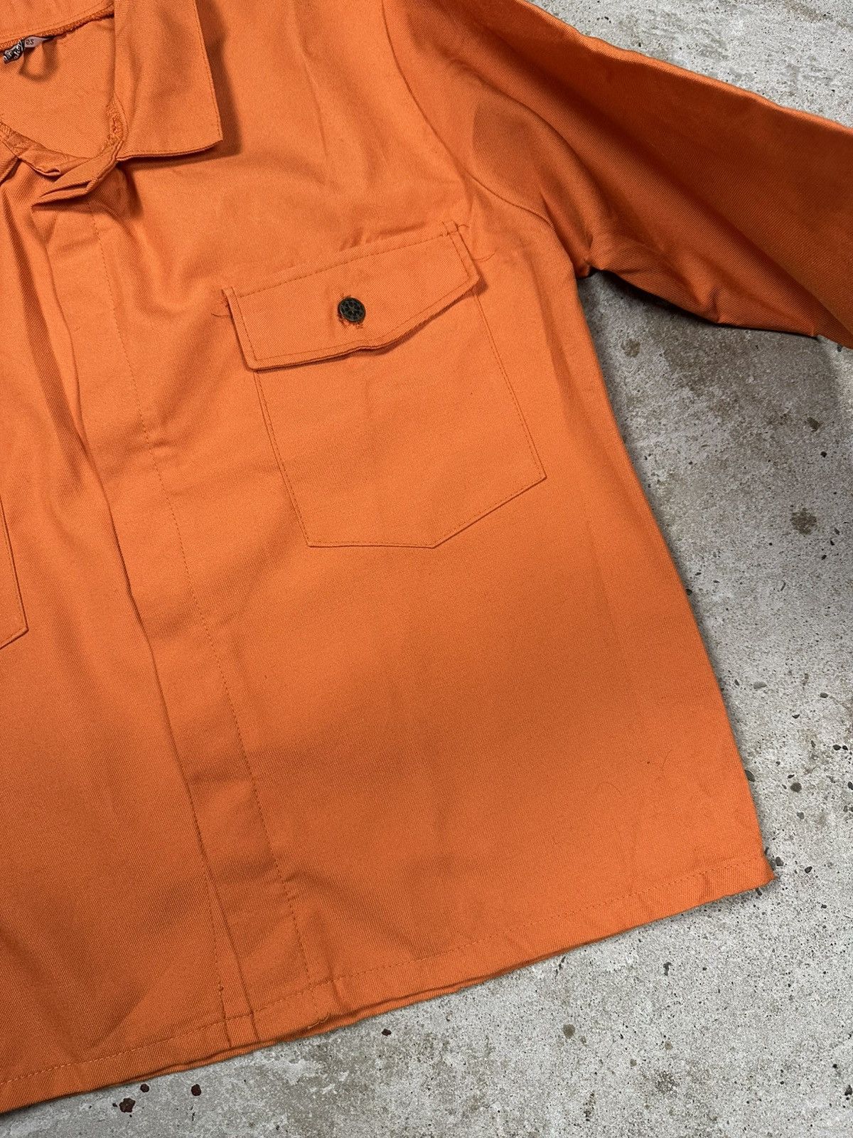 Le Laboureur Vintage Y2K Orange Workwear Jacket Utility Big Pockets Boxy Size US L / EU 52-54 / 3 - 7 Thumbnail