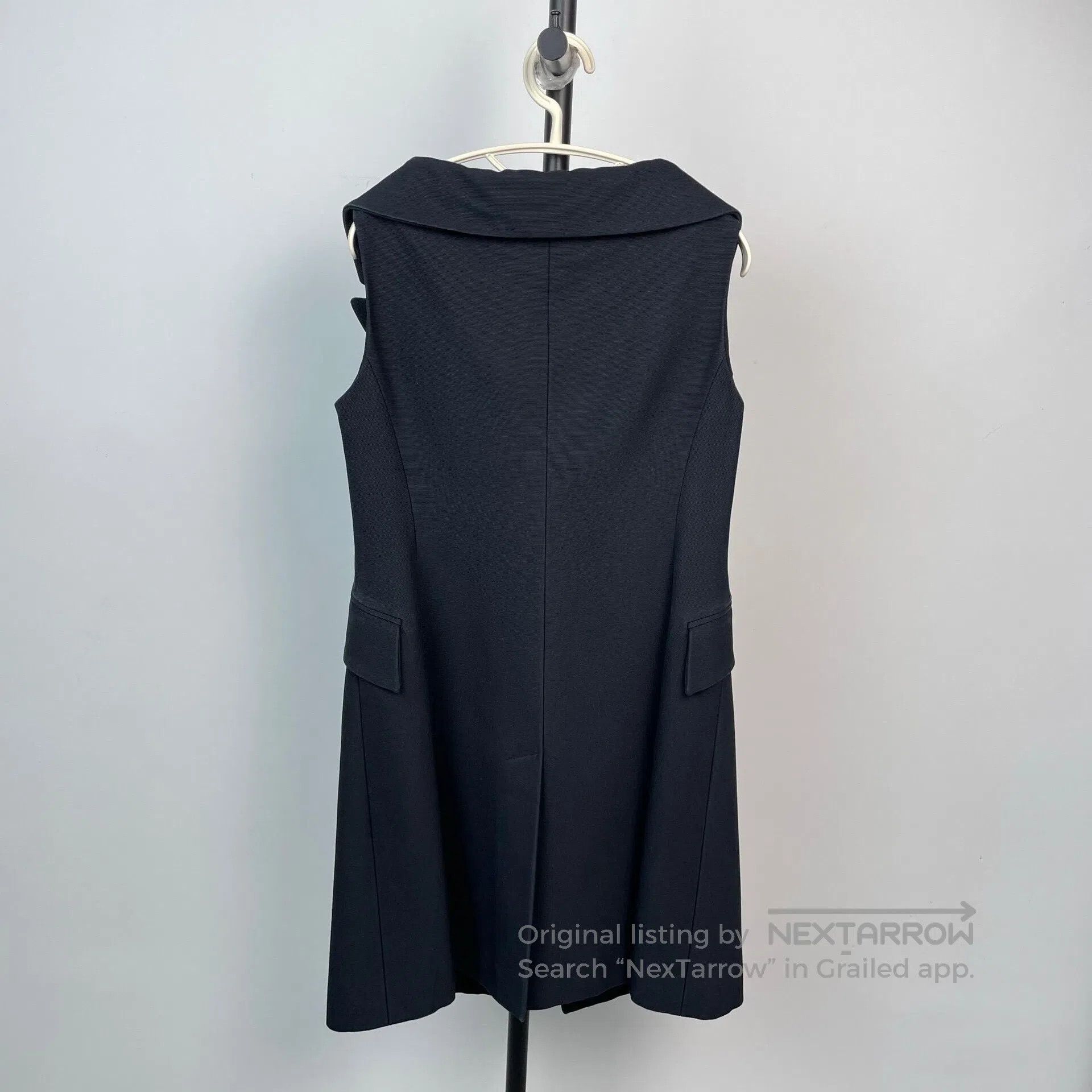 Dior Dior Deep Blue Sleeveless Lapel Vest Dress| Size XS / US 0-2 / IT 36-38 - 2 Thumbnail