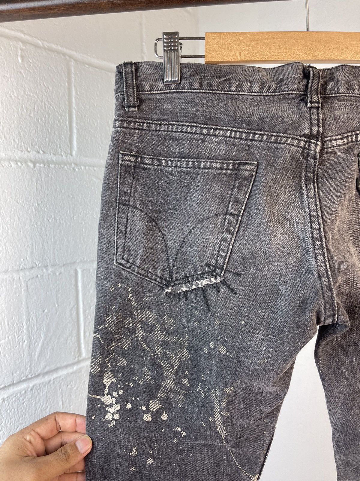 Hysteric Glamour 90s Hysteric Glamour Distressed Denim Size US 31 - 14 Thumbnail