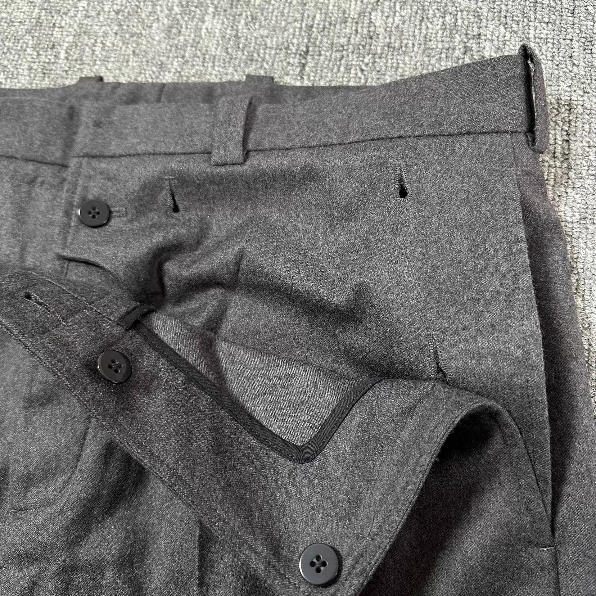 Dior Dior Homme Charcoal Gray Wool Casual Trousers Size 48 Size US 32 / EU 48 - 3 Thumbnail