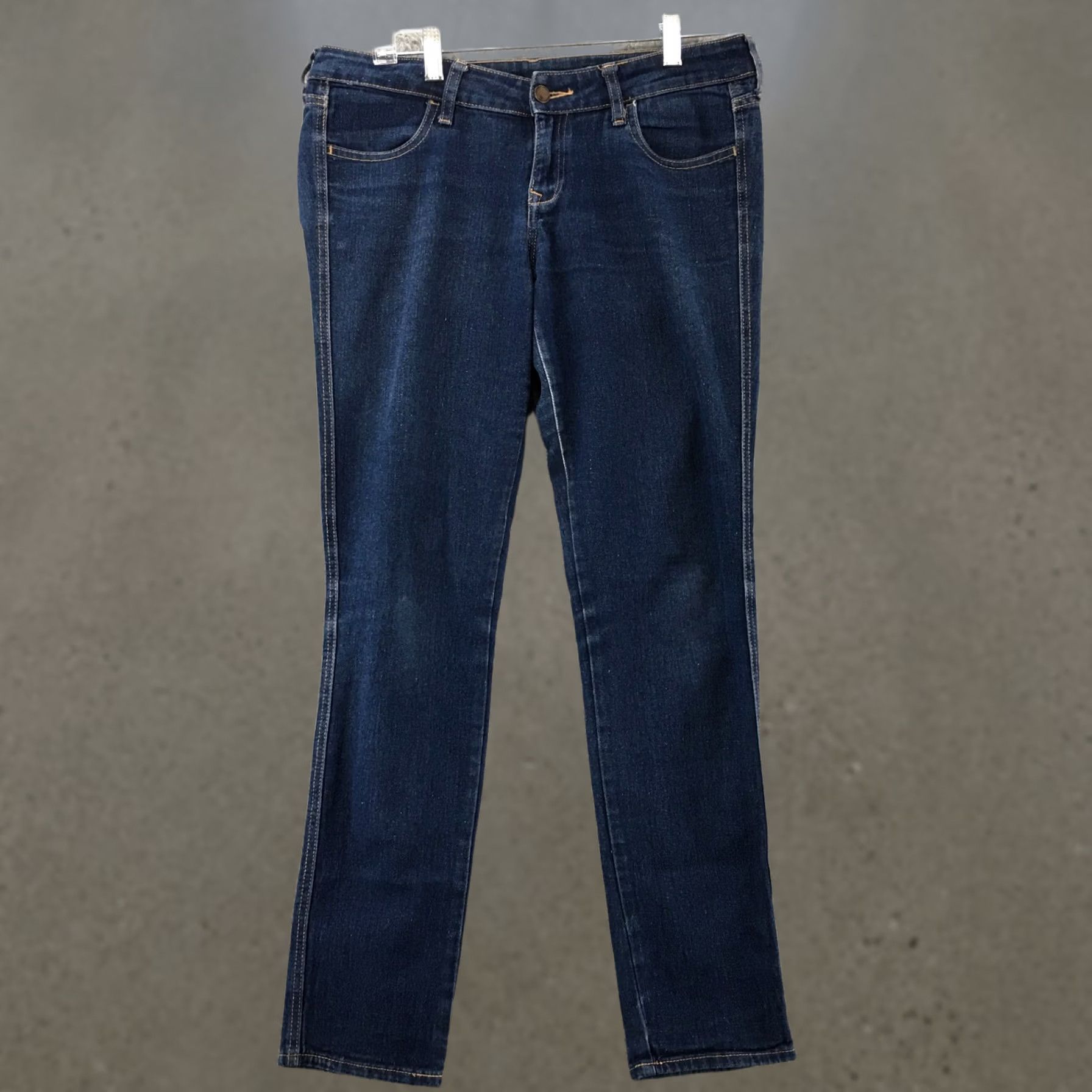 H&M H&M Jeans Womens 29x32 Blue Denim Mid Rise Zip Fly Slim Fit Sqin Low Rise Straight 5-Pocket Classic Modern Vintage No Size 29" - 1 Thumbnail