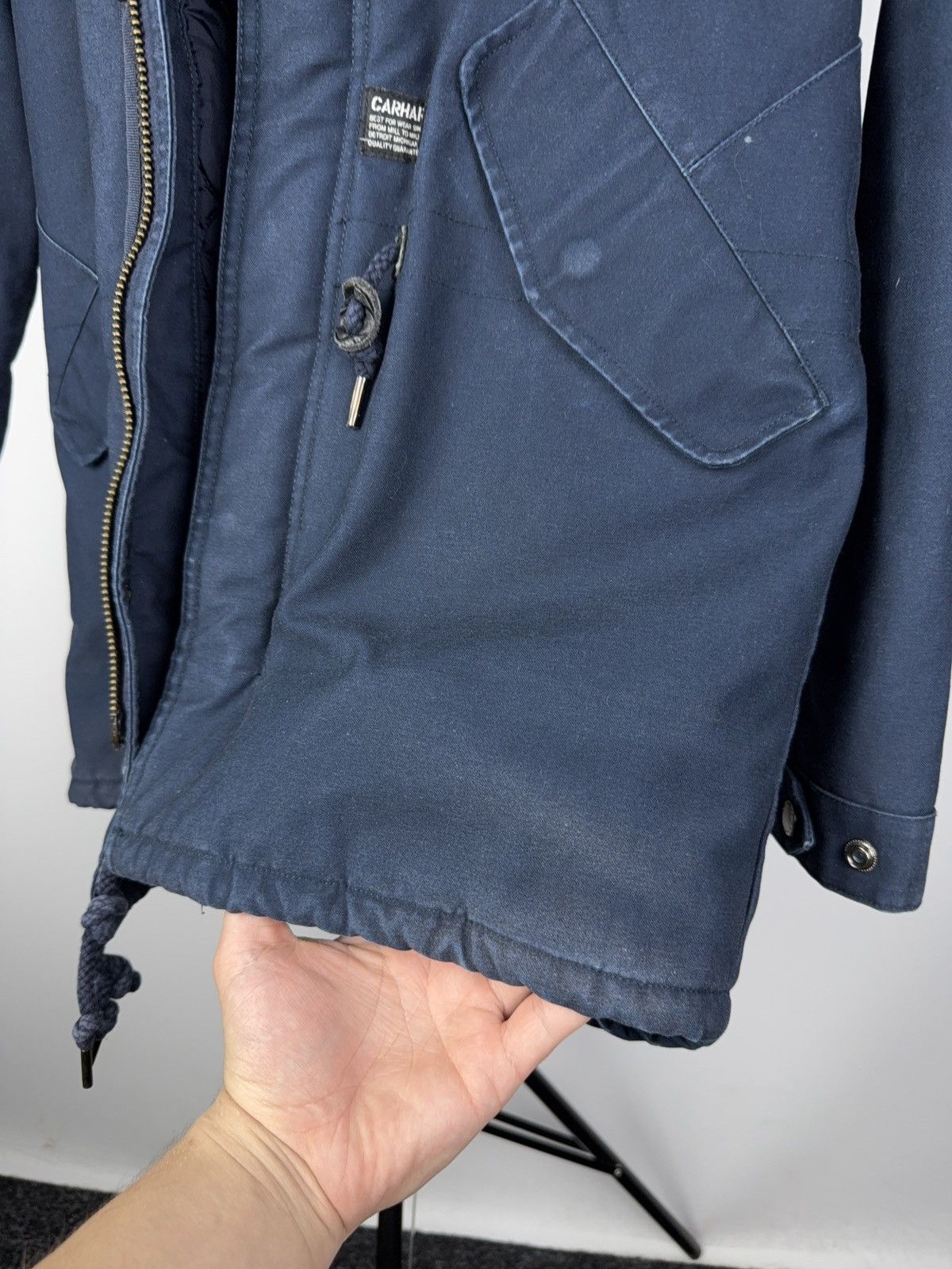 Carhartt × Vintage Vintage 00s Carhartt Clash Parka Work Jacket Size US S / EU 44-46 / 1 - 5 Thumbnail
