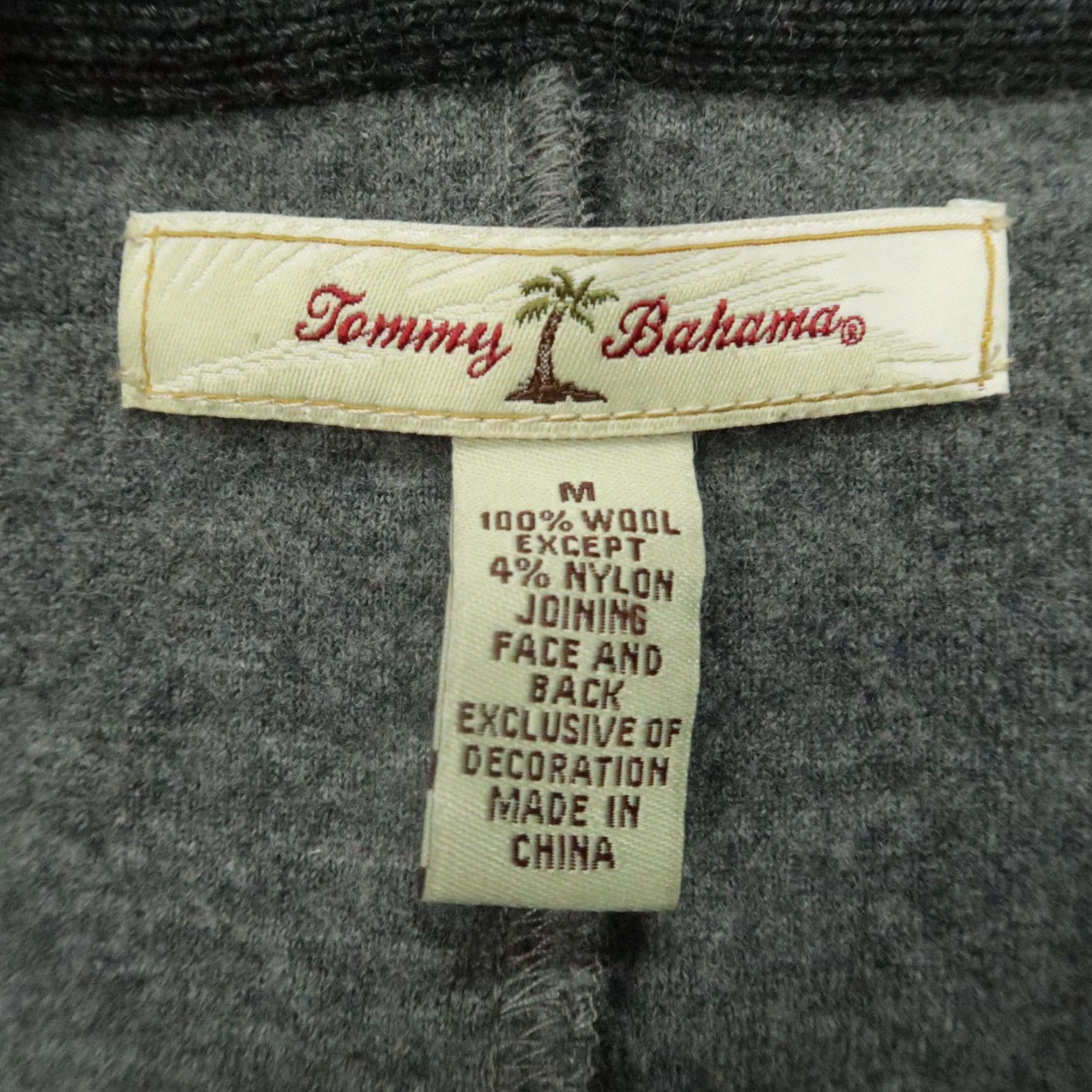 Tommy Bahama Tommy Bahama Sweater Mens M Gray Wool Full Zip Pockets Cardigan? Size US M / EU 48-50 / 2 - 3 Thumbnail