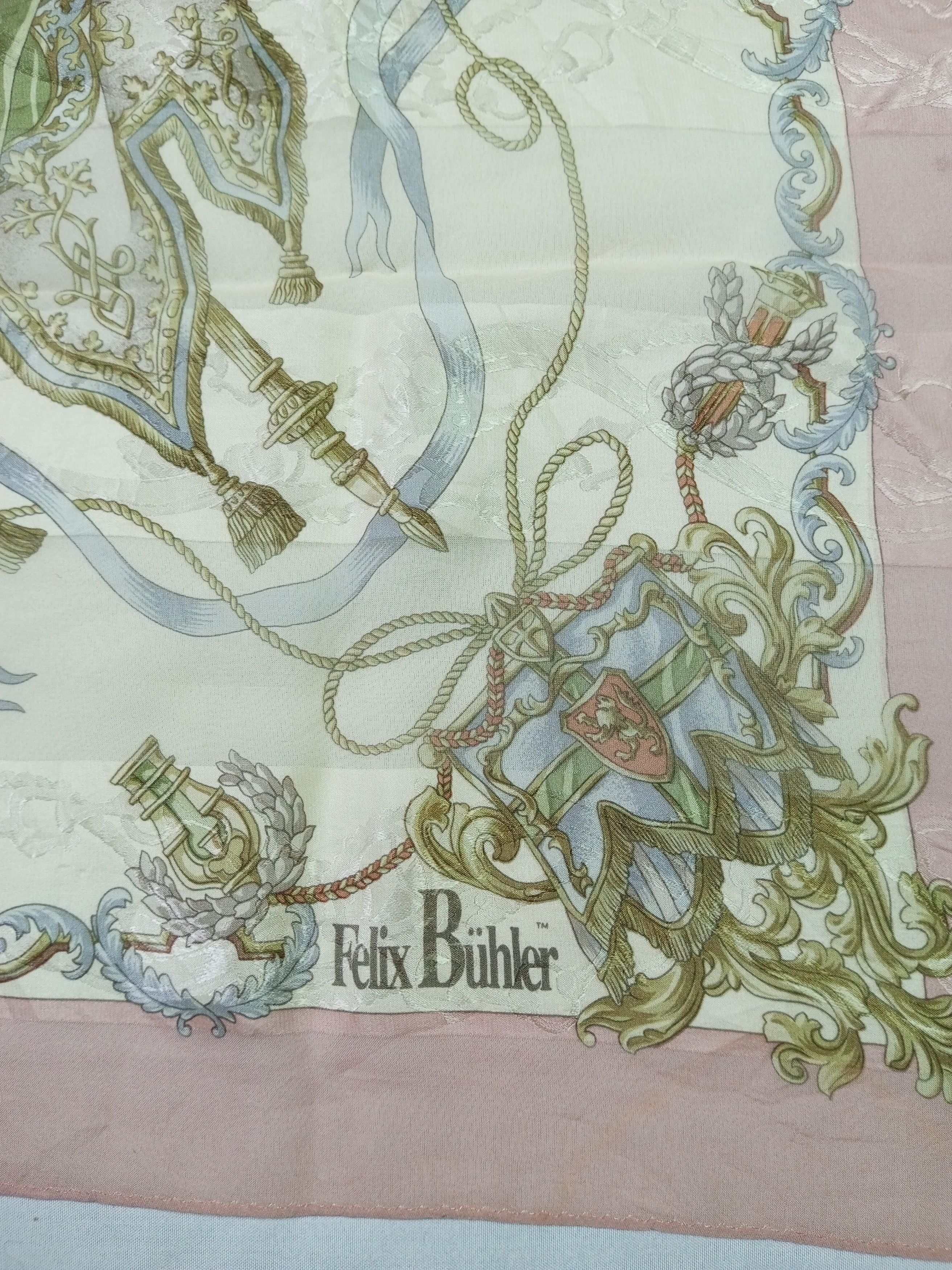 Japanese Brand FB Silk Scarf Handkerchief Neckerchief Size ONE SIZE - 7 Thumbnail