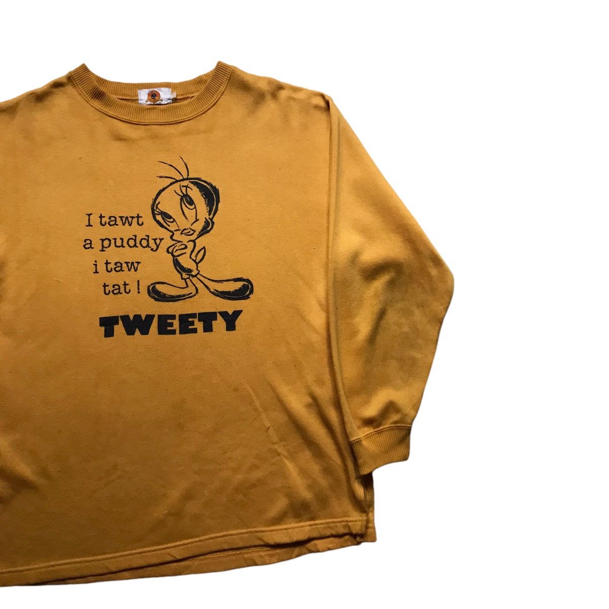 Disney × Vintage Vintage 90s Looney Tunes Long Spellout Sleeve Size US M / EU 48-50 / 2 - 2 Thumbnail
