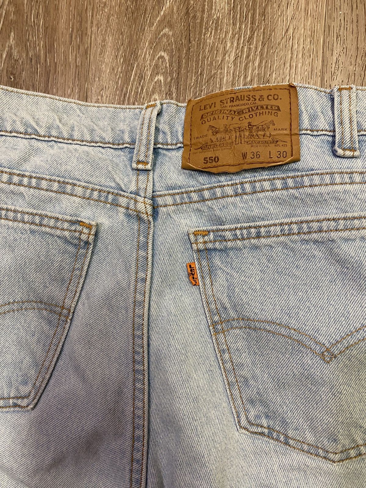 Levi's Levi 550 Orange Tab Jeans Size US 36 / EU 52 - 4 Thumbnail