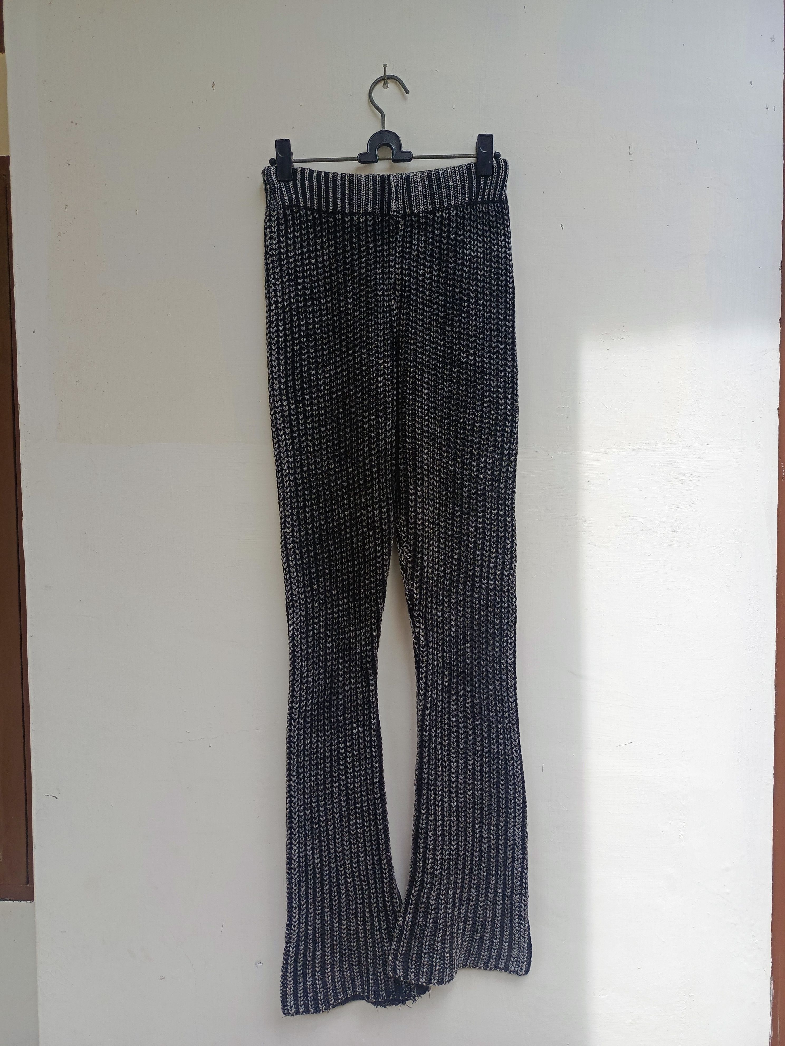 Japanese Brand Select moca knitted pants with an avantgarde style Size 29" - 4 Thumbnail
