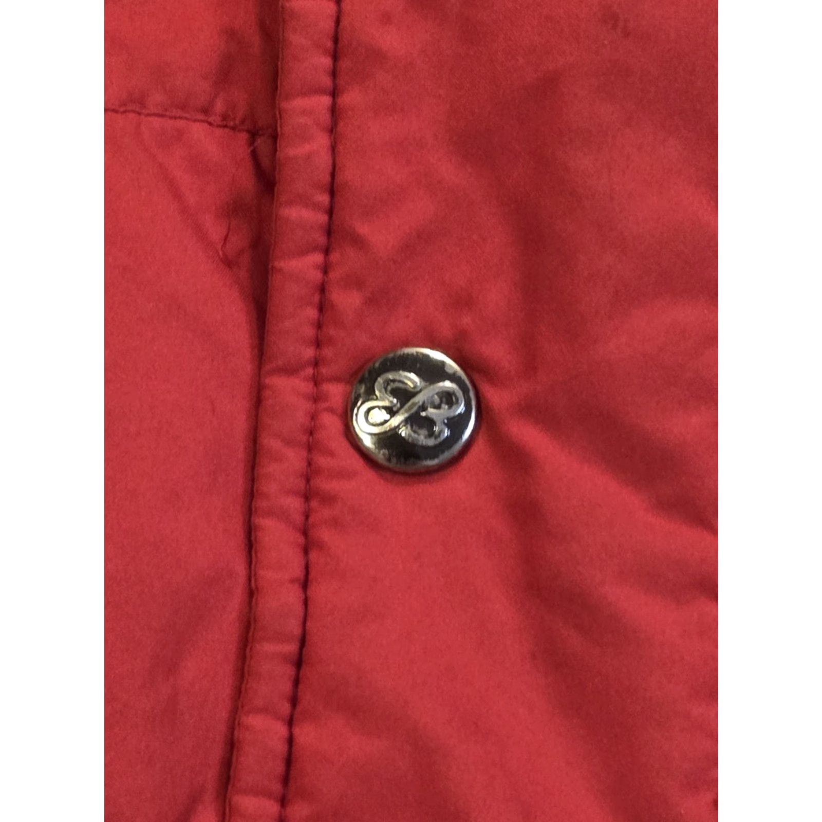 Eddie Bauer VINTAGE Eddie Bauer Jacket Bomber Mens XL Red Down Hooded Nylon Quilted Mid-Length 80s 90s Outdoor Winter Fall Spring Size US XL / EU 56 / 4 - 6 Thumbnail