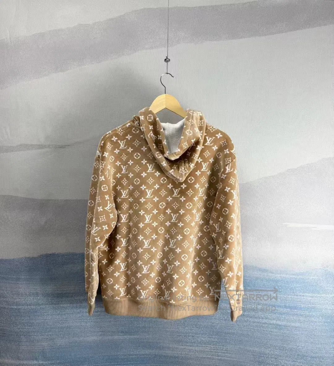 Louis Vuitton Louis Vuitton All-over print suede hoodie (SS23 style)| Size XS / US 0-2 / IT 36-38 - 3 Thumbnail