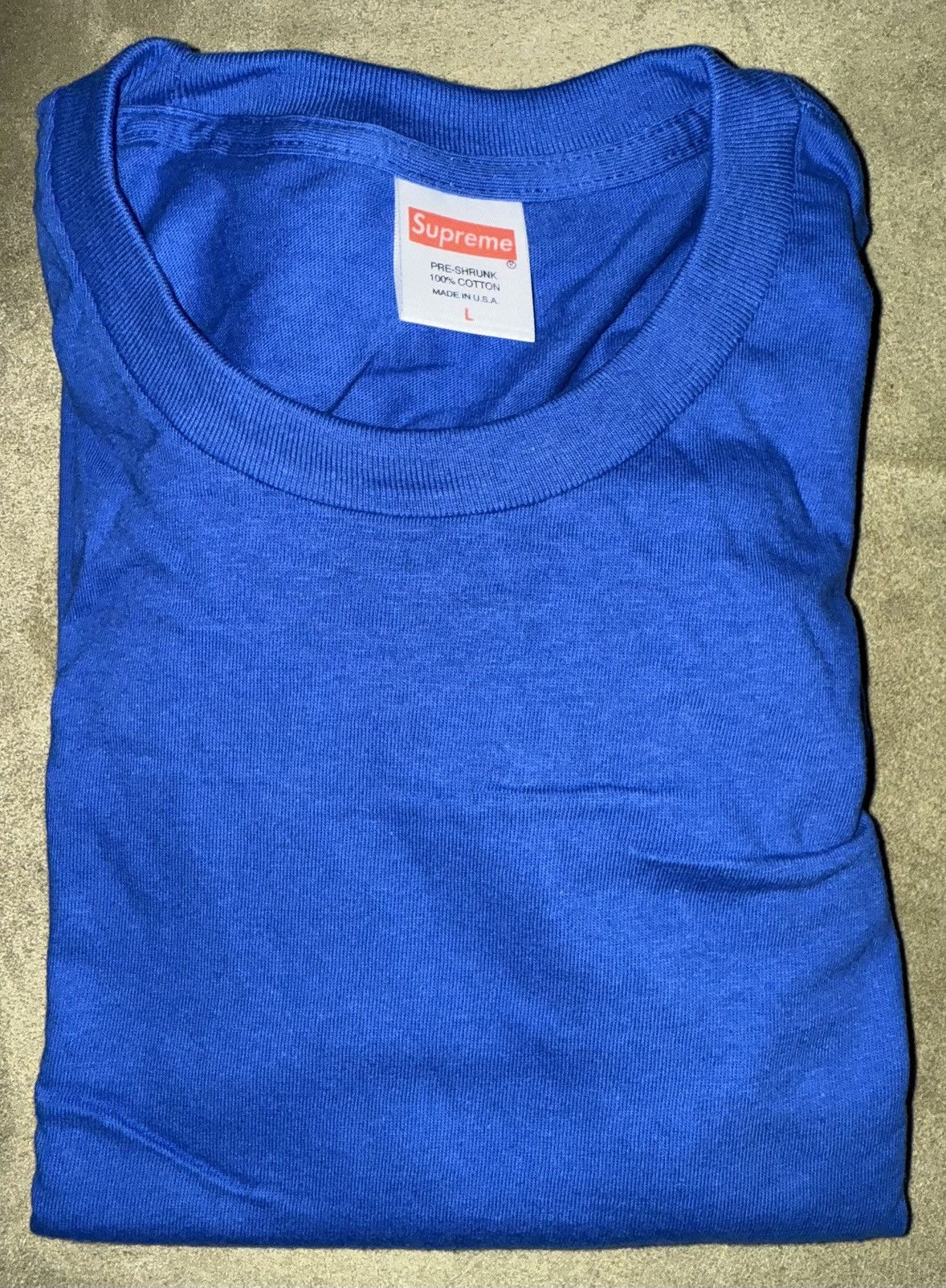 Supreme New SUPREME L/S TShirt blank AUTHENTIC large long sleeve tee Size US L / EU 52-54 / 3 - 1 Thumbnail